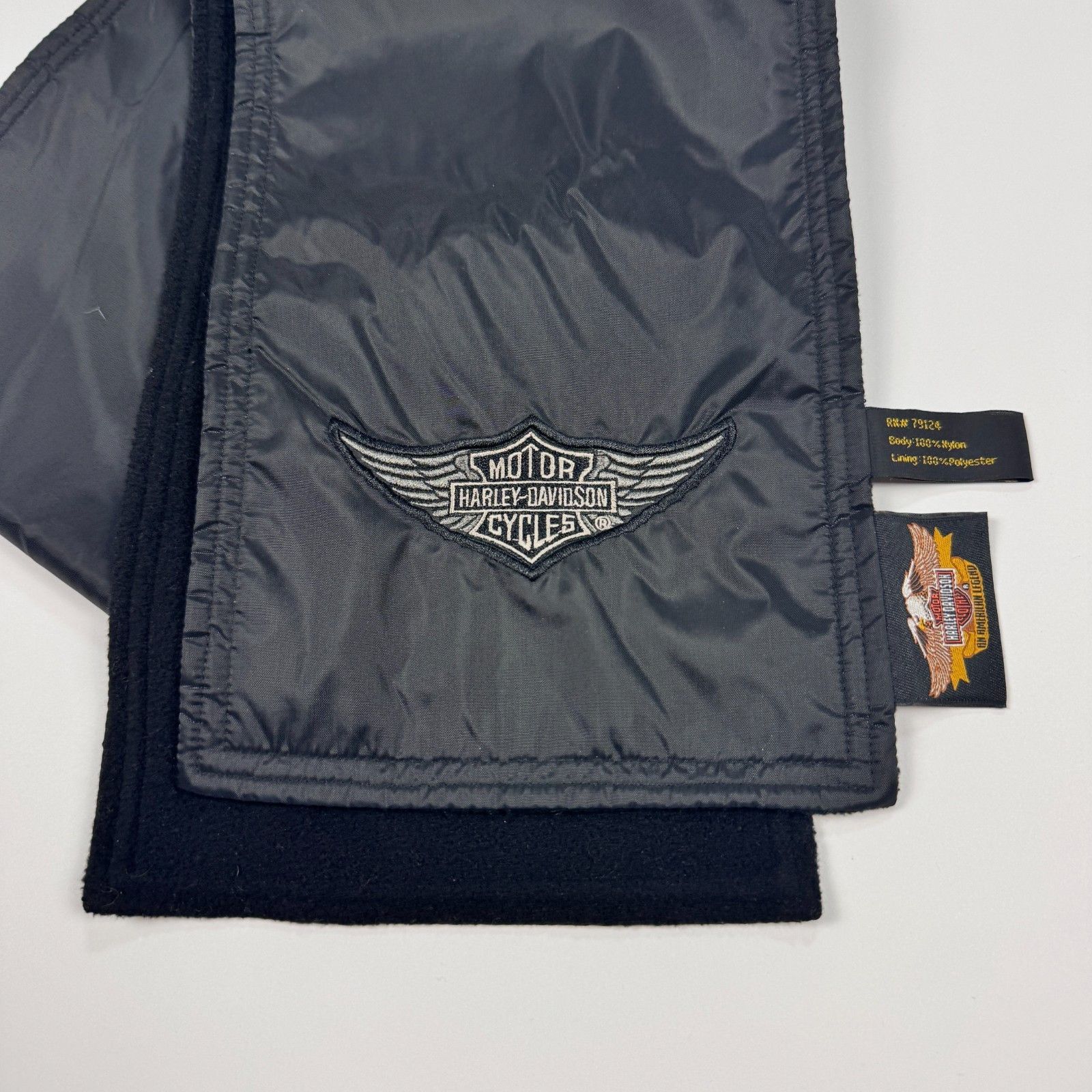 Harley Davidson Harley-Davidson Fleece Lined Embroidered Logo Scarf Size ONE SIZE - 4 Thumbnail