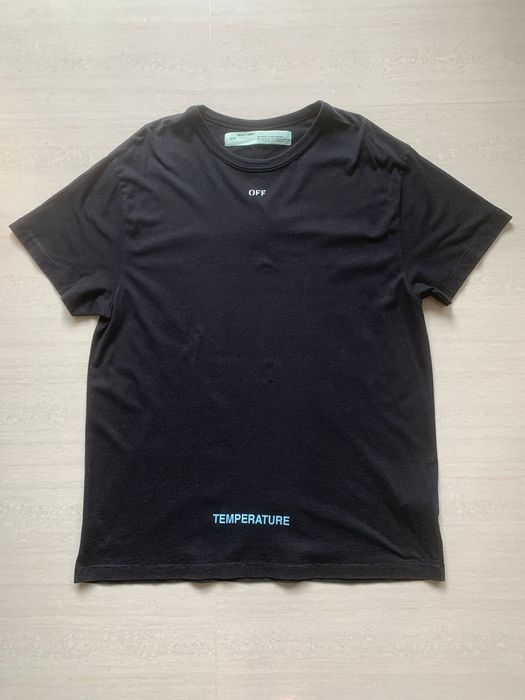 off white tee temperature