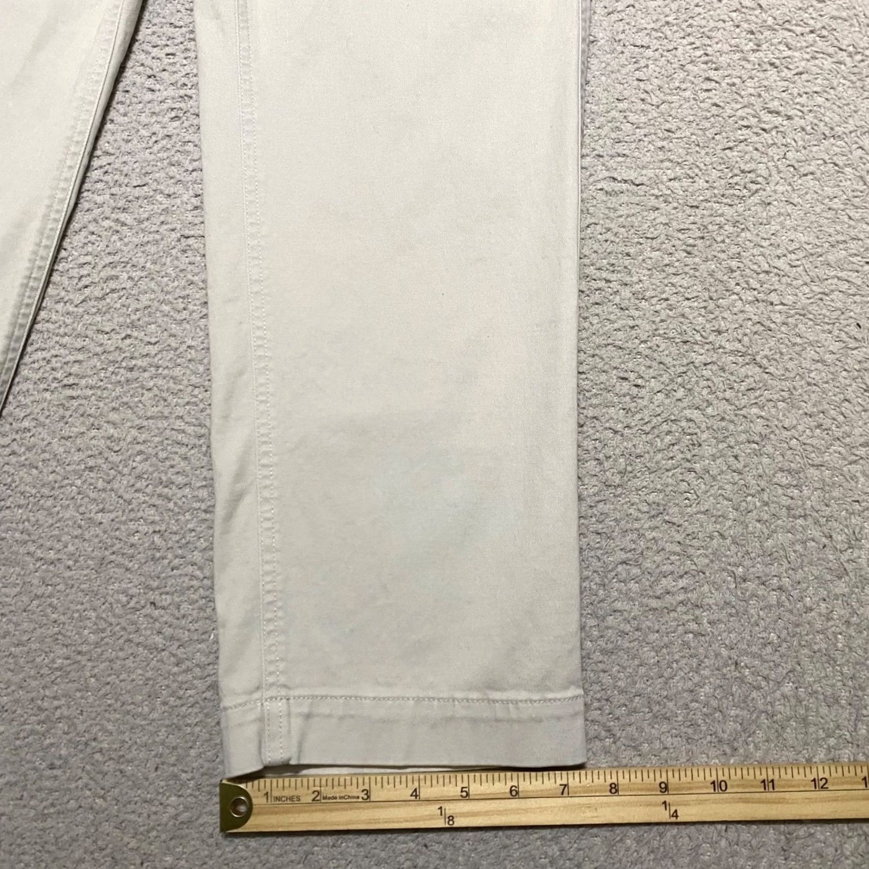 J.Crew J.CREW Womens Pants Beige Straight Chino High Rise 12 Regular Size 12 Size 34" / US 12 / IT 48 - 5 Thumbnail