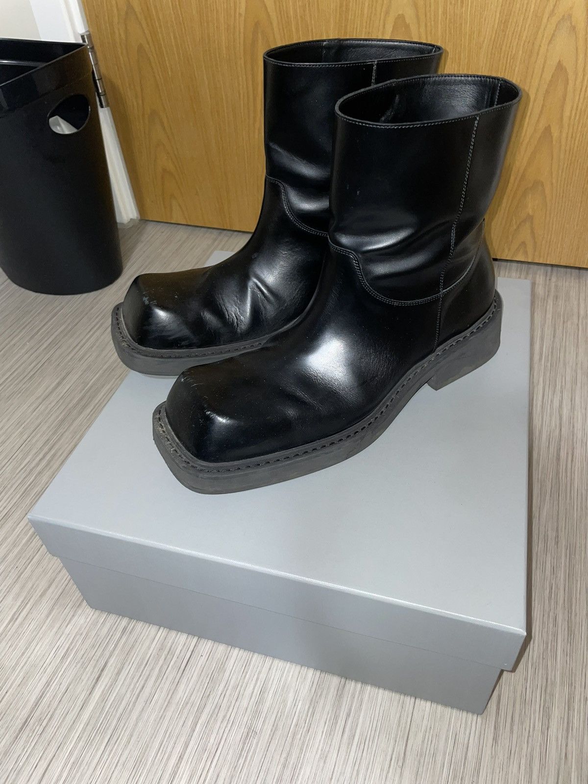 image of Balenciaga Inspector Boots in Black, Men's (Size 10)