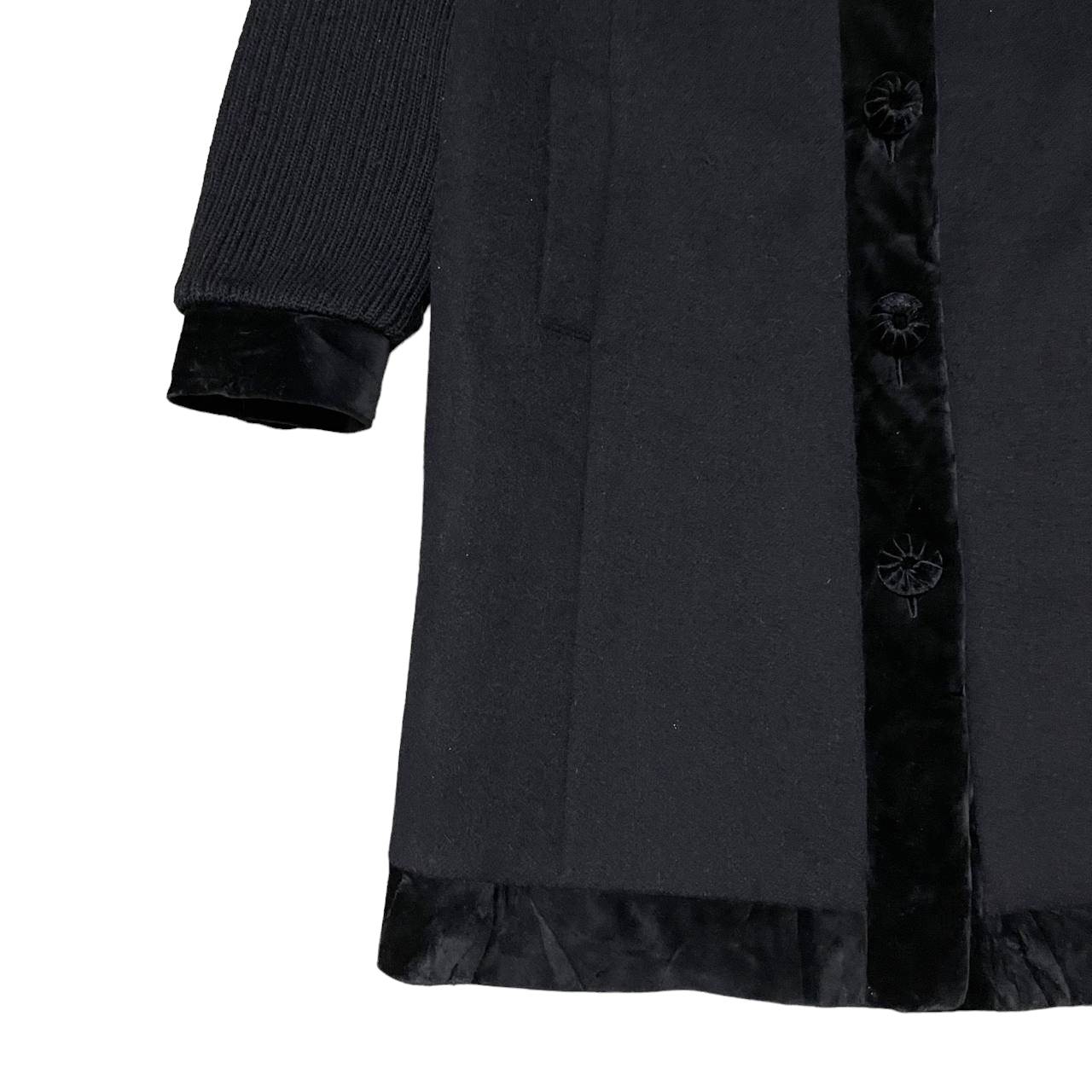 Valentino Valentino Garavani Tessuto Atelier Wool Coat Knitted Sleeve Size M / US 6-8 / IT 42-44 - 4 Thumbnail
