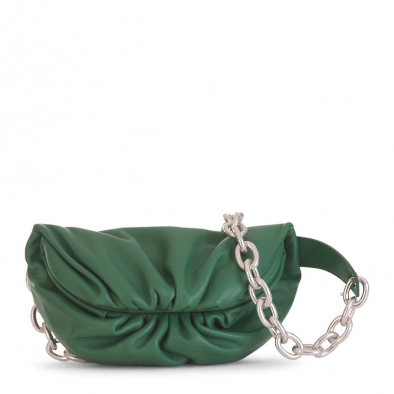 Bottega Veneta o1n1vont1024 Size: OS / Chain Pouch Belt Bag Racing Green Size ONE SIZE - 1 Thumbnail