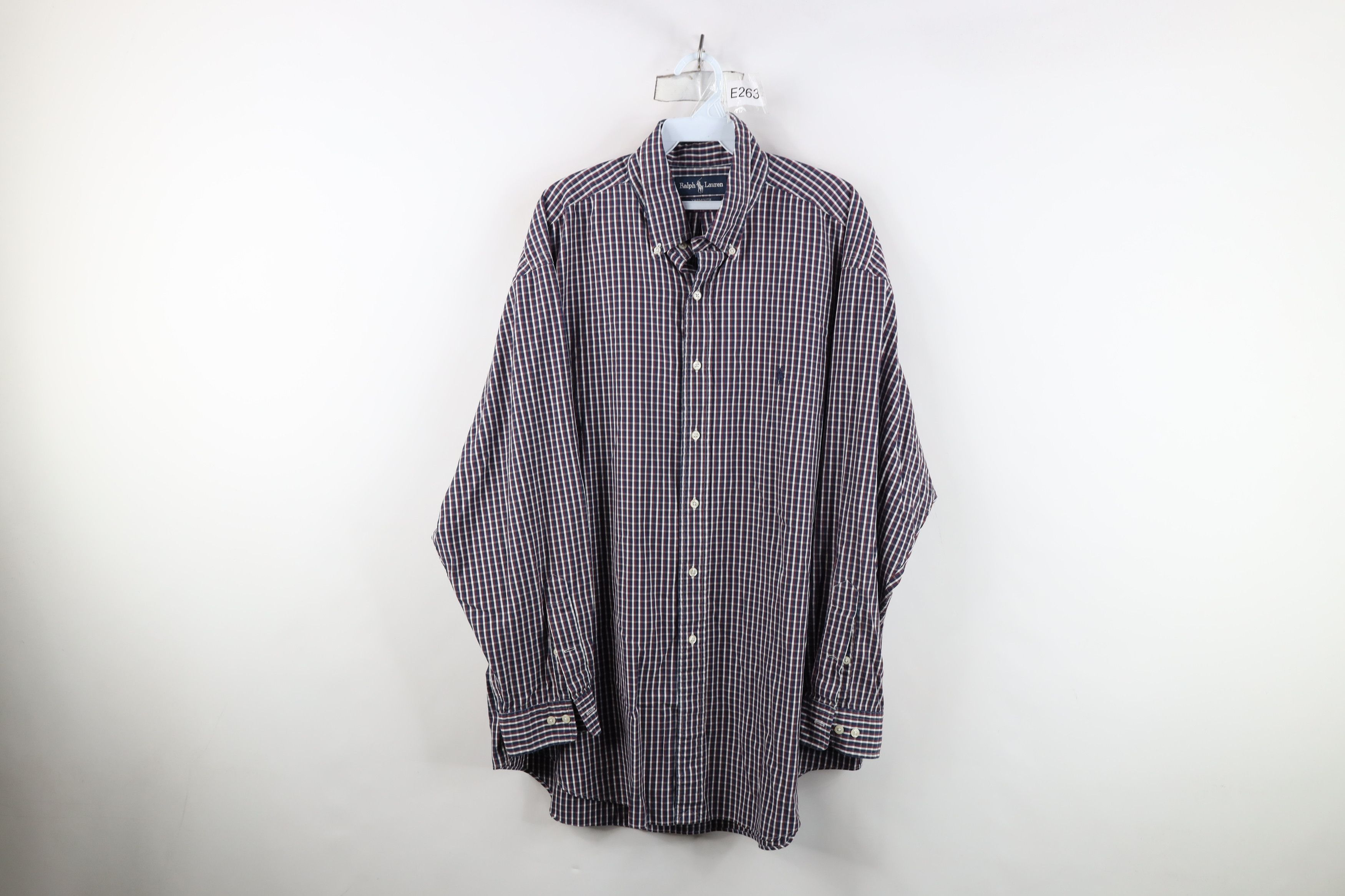 Polo Ralph Lauren Vintage 90s Ralph Lauren Oxford Button Down Shirt Plaid Size US M / EU 48-50 / 2 - 1 Thumbnail