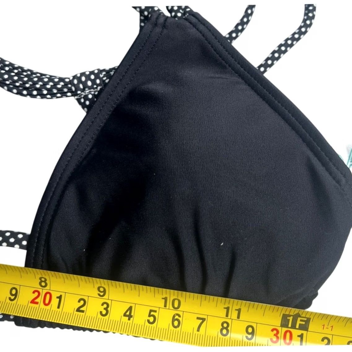 Vintage Damsel Black Bikini Top Shoulder Strap Swim Medium M Womens Size M / US 6-8 / IT 42-44 - 5 Thumbnail