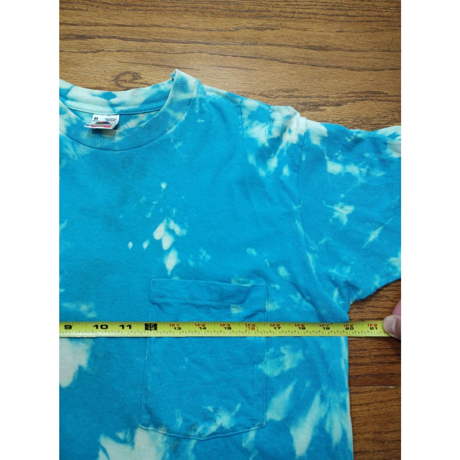 Fruit Of The Loom VINTAGE Fruit Of The Loom Shirt 90s 80s Tie Dye USA Blue Medium M Crew Neck Cotton Blend Men Size US M / EU 48-50 / 2 - 5 Thumbnail
