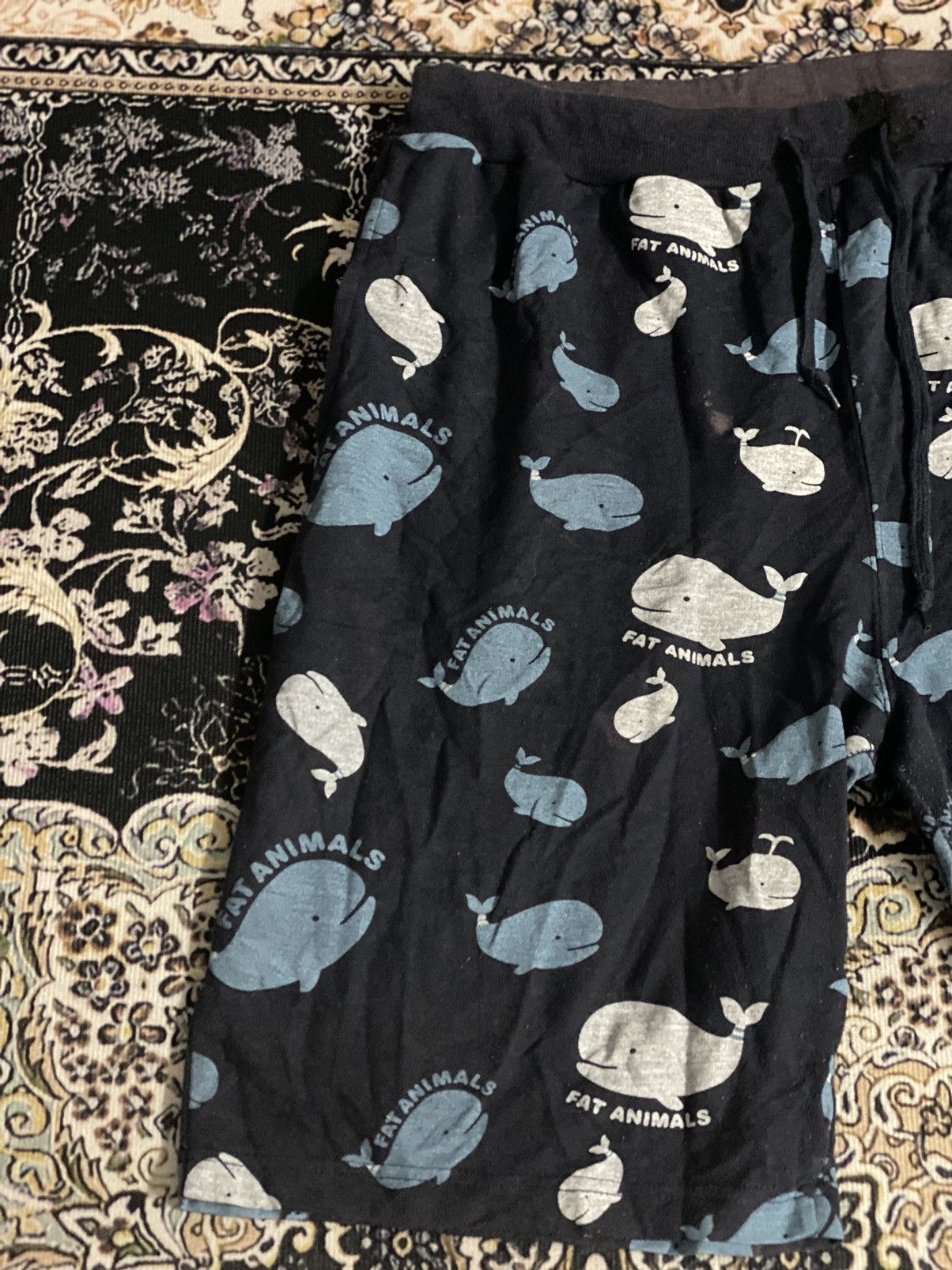 Japanese Brand Fat animal Jort Pant Full Print 🚀 Size US 35 - 6 Thumbnail