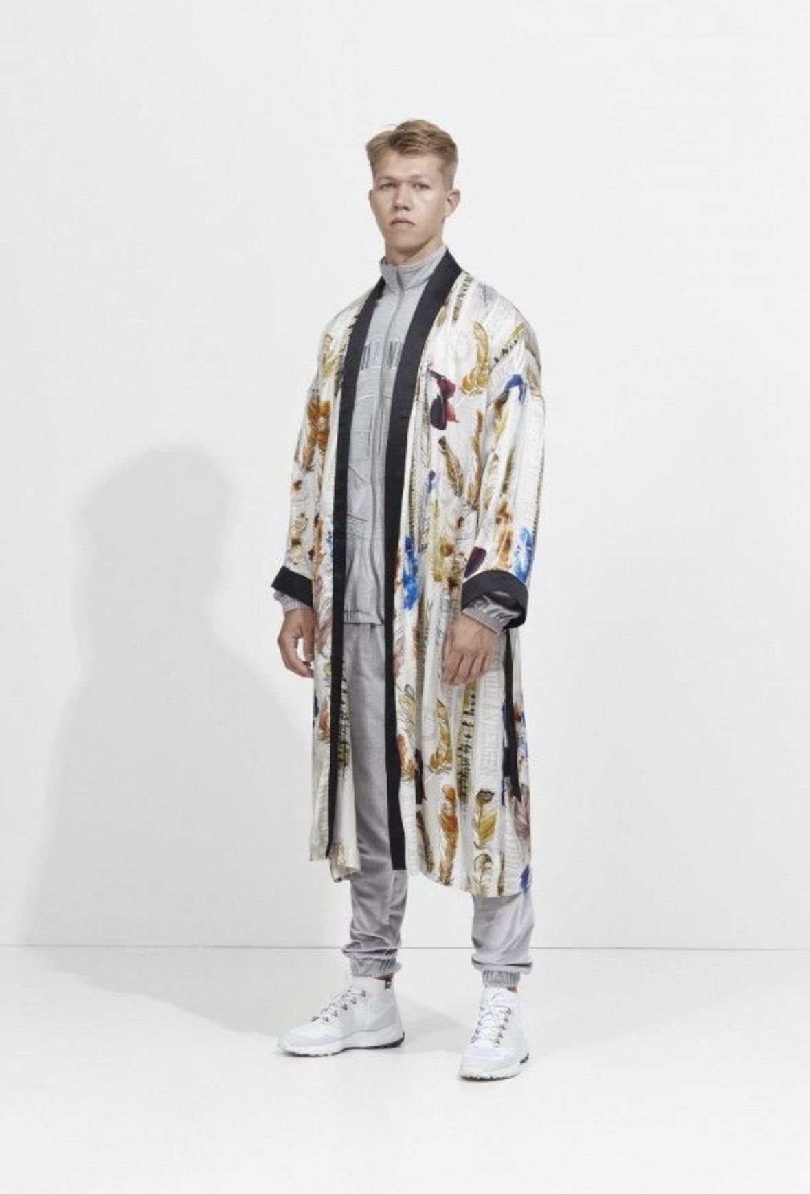 Astrid Andersen ASTRID ANDERSEN feather print long jacket Size US L / EU 52-54 / 3 - 8 Thumbnail