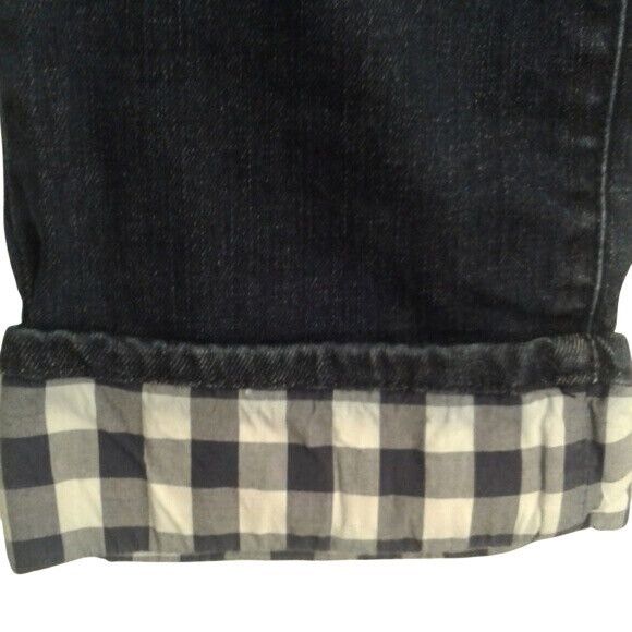 Coldwater Creek Coldwater Creek 8 denim cropped blue jeans Cuffed Plaid Stre Size 30" / US 8 / IT 44 - 4 Thumbnail
