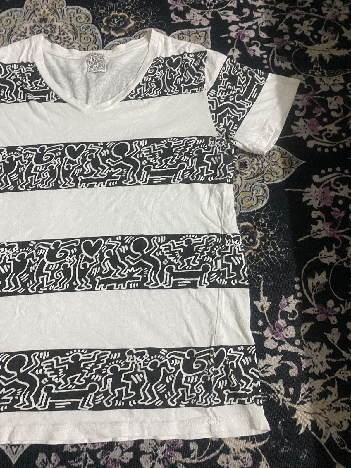 Japanese Brand × Keith Haring simplicite X Keith Haring tshirt stripe Size M / US 6-8 / IT 42-44 - 4 Thumbnail