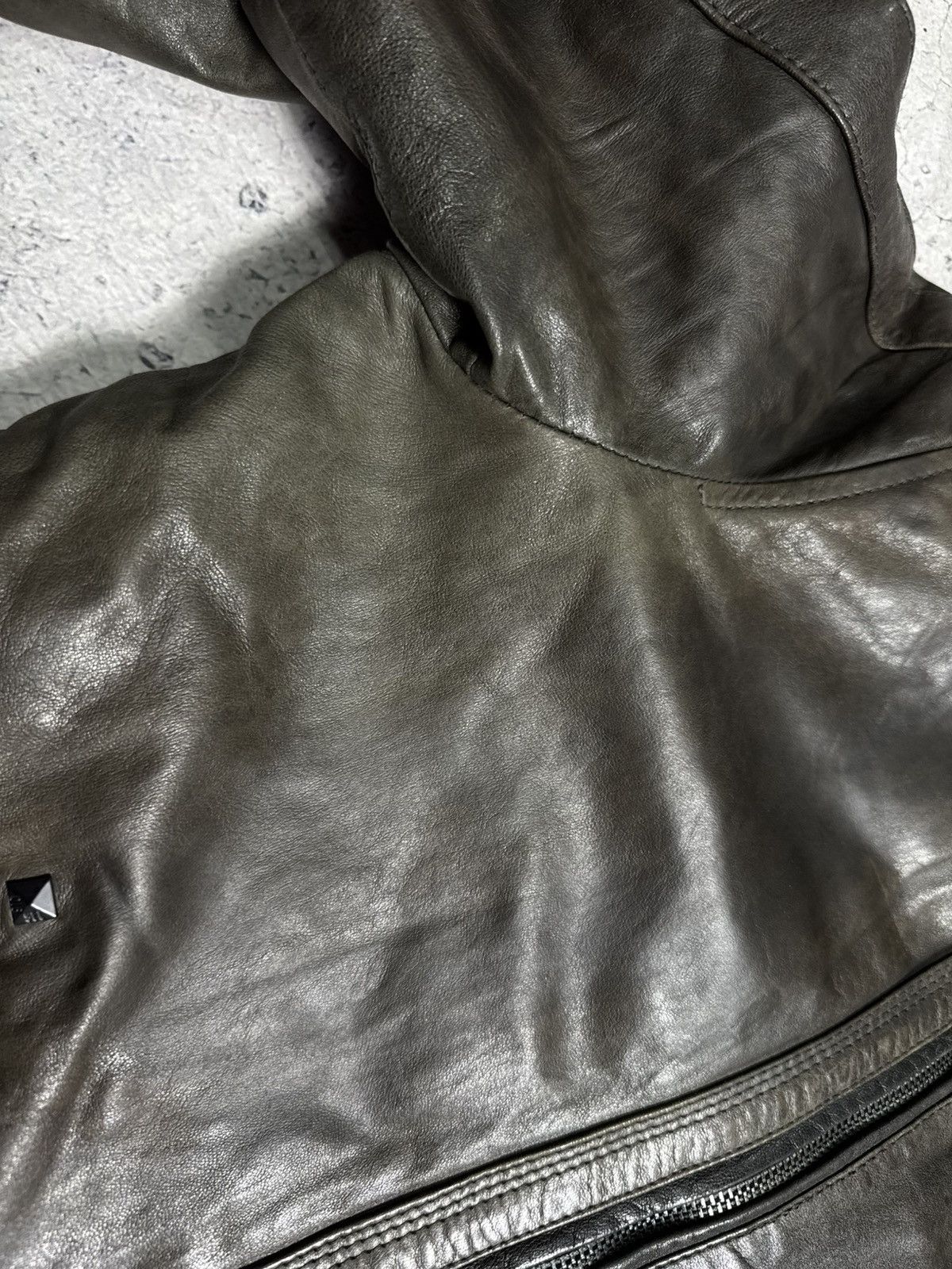 Diesel Diesel Women’s Vintage Leather Jacket Bike Rare Size XL / US 12-14 / IT 48-50 - 13 Thumbnail