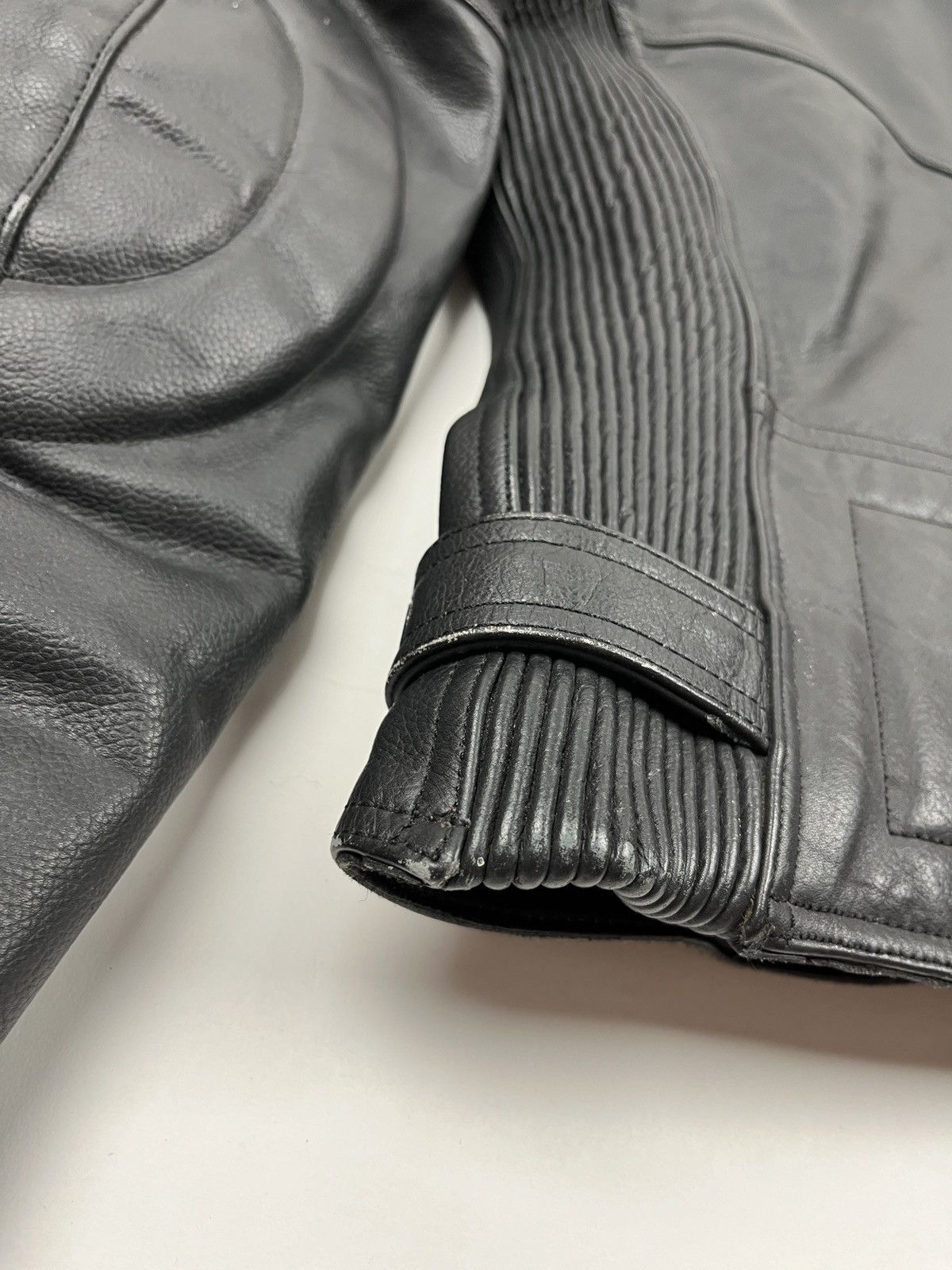 Belstaff × Vintage Rare🔥Vintage 90s Belstaff Leather Biker/Racing Jacket Size US S / EU 44-46 / 1 - 17 Thumbnail