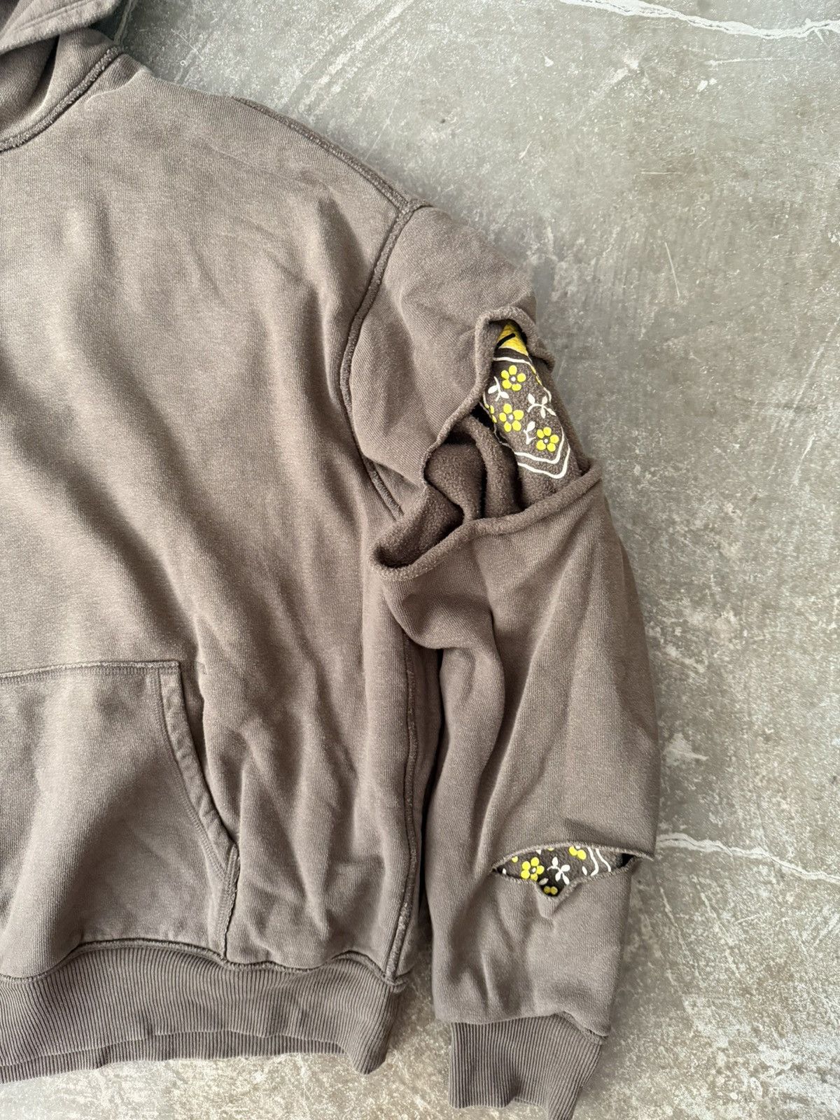 Kapital Kapital Reversible Fleece Elbow Rip Hoodie Loewe Balenciaga Size US XL / EU 56 / 4 - 3 Thumbnail