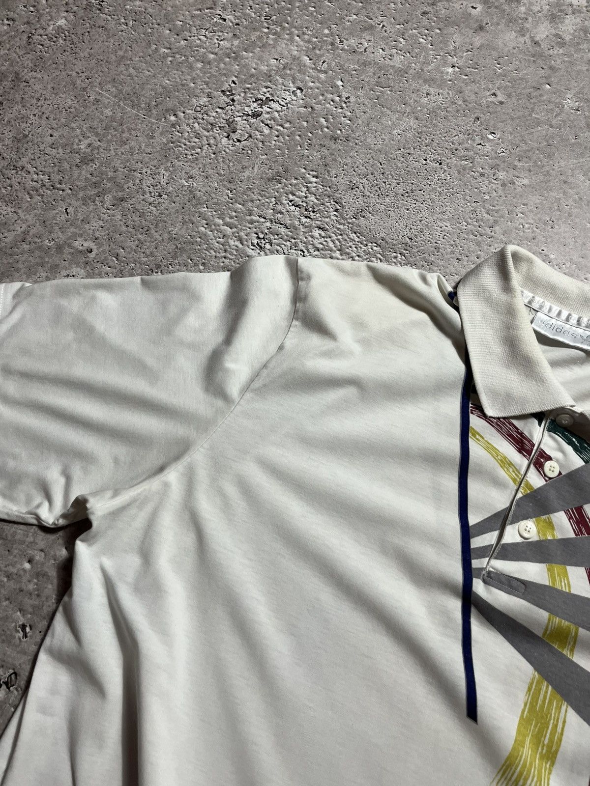 Adidas × Vintage Vintage Adidas Polo Shirt 90s Retro Graphic Short Sleeve Size US L / EU 52-54 / 3 - 10 Thumbnail