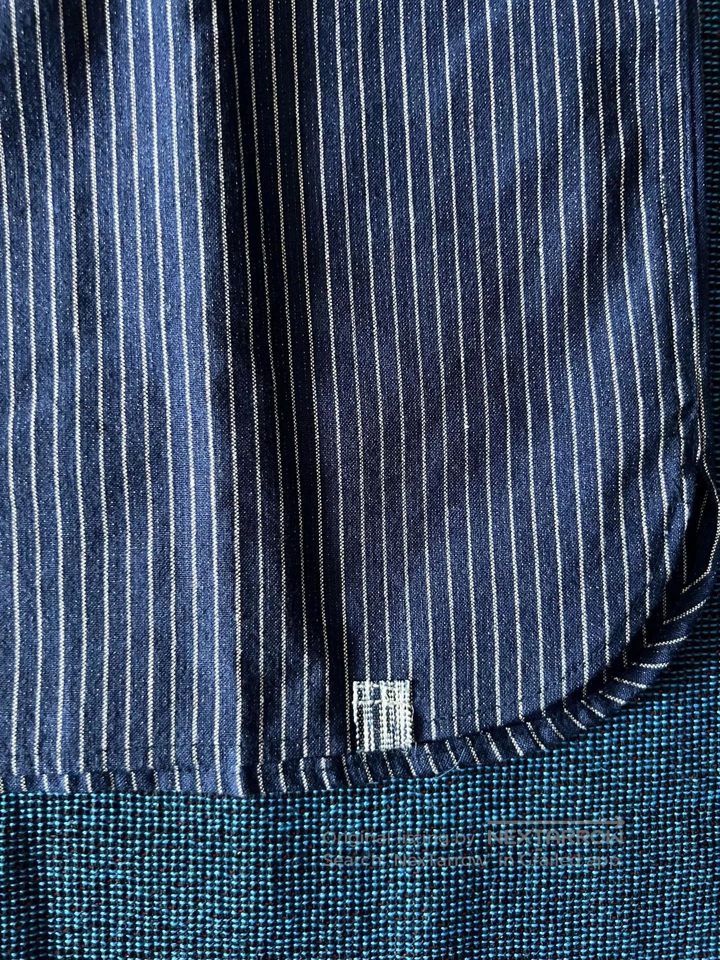 Visvim visvim dugout shirt in navy stripes. Size US M / EU 48-50 / 2 - 3 Thumbnail
