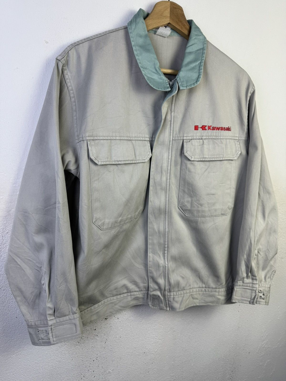 Japanese Brand Vintage Kawasaki RACING TEAM Japanese Racing Team Jacket Size US L / EU 52-54 / 3 - 2 Thumbnail
