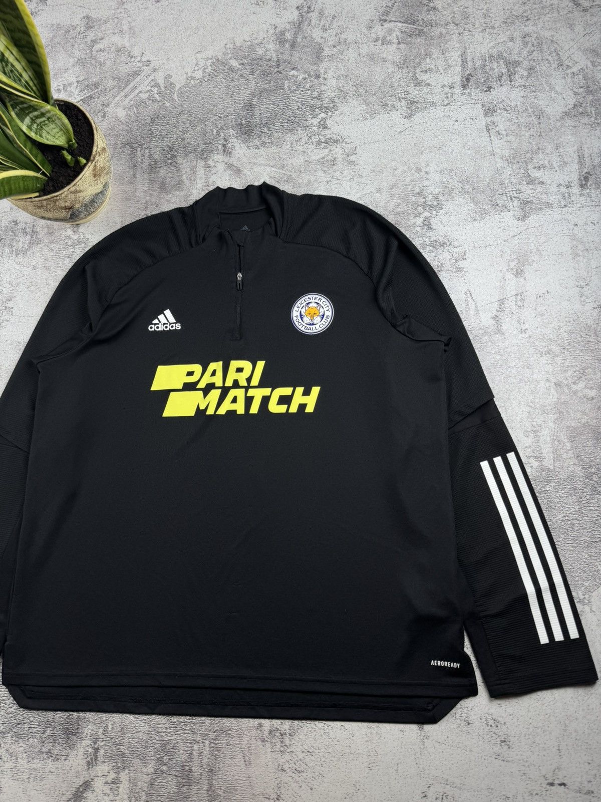 Other Leicester Adidas Black 2019/2020 Soccer Football XXL 1/4 T Shirt Jersey Kit Size US XXL / EU 58 / 5 - 3 Thumbnail