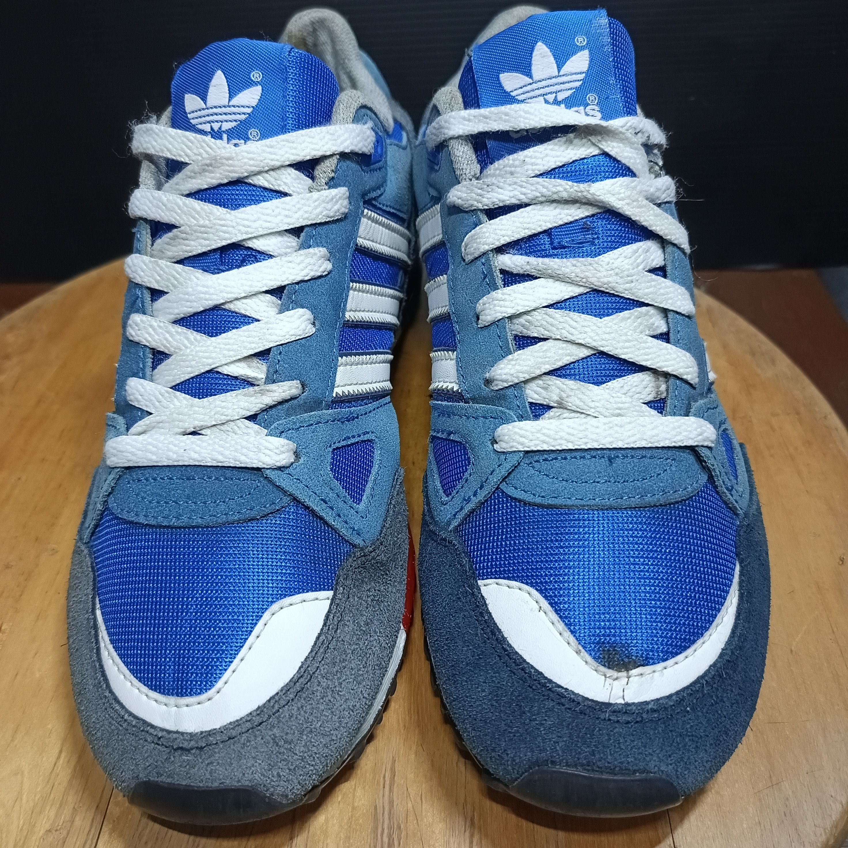 Adidas Adidas ZX 750 Size US 9.5 Blue White Pre-Owned Authentic