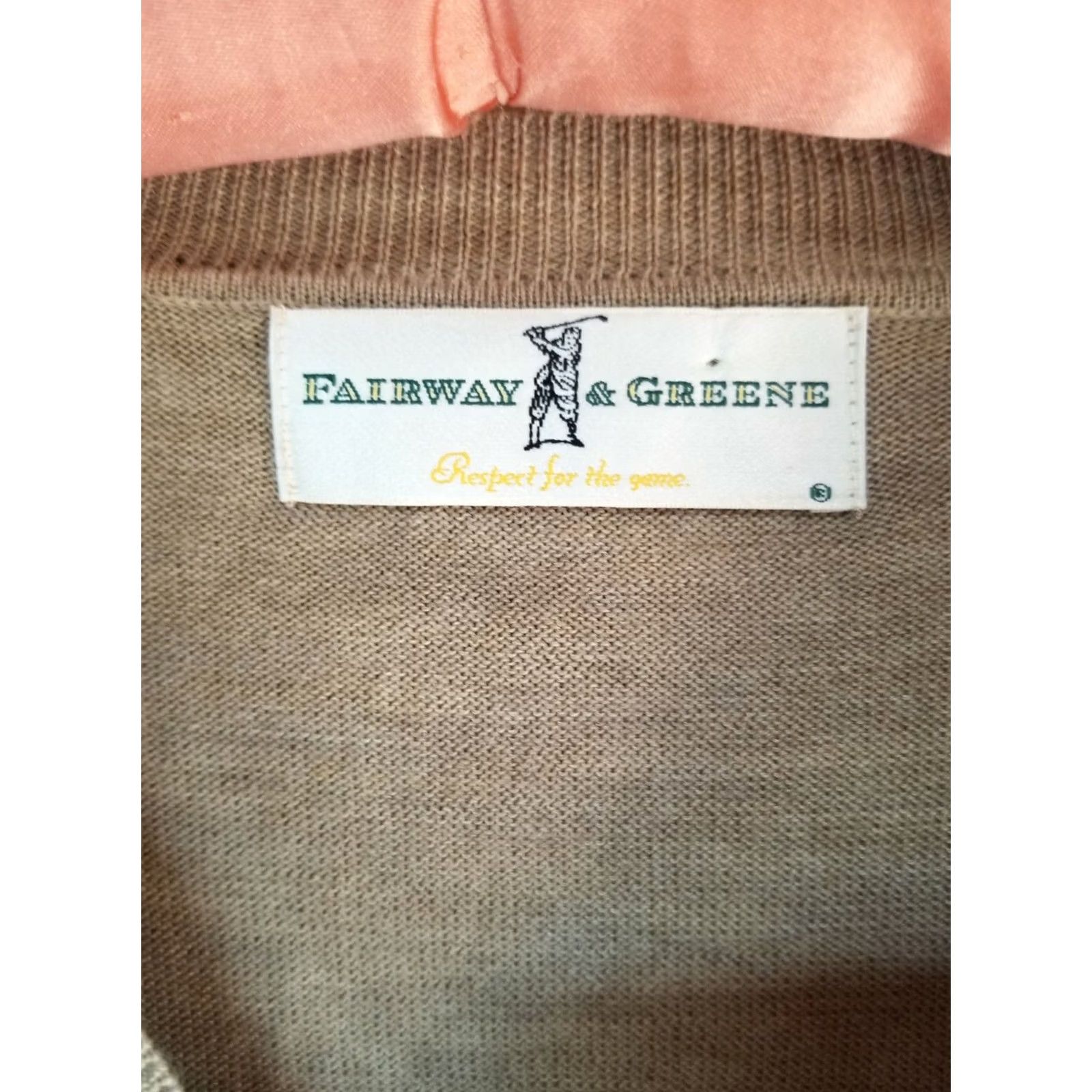 Vintage VINTAGE? Fairway & Greene Womens Golf Vest Sweater L Knit Wool Green Brown V-Neckline Sleeveless Pullover Casual Sports 90s Golf Size L / US 10 / IT 46 - 3 Thumbnail