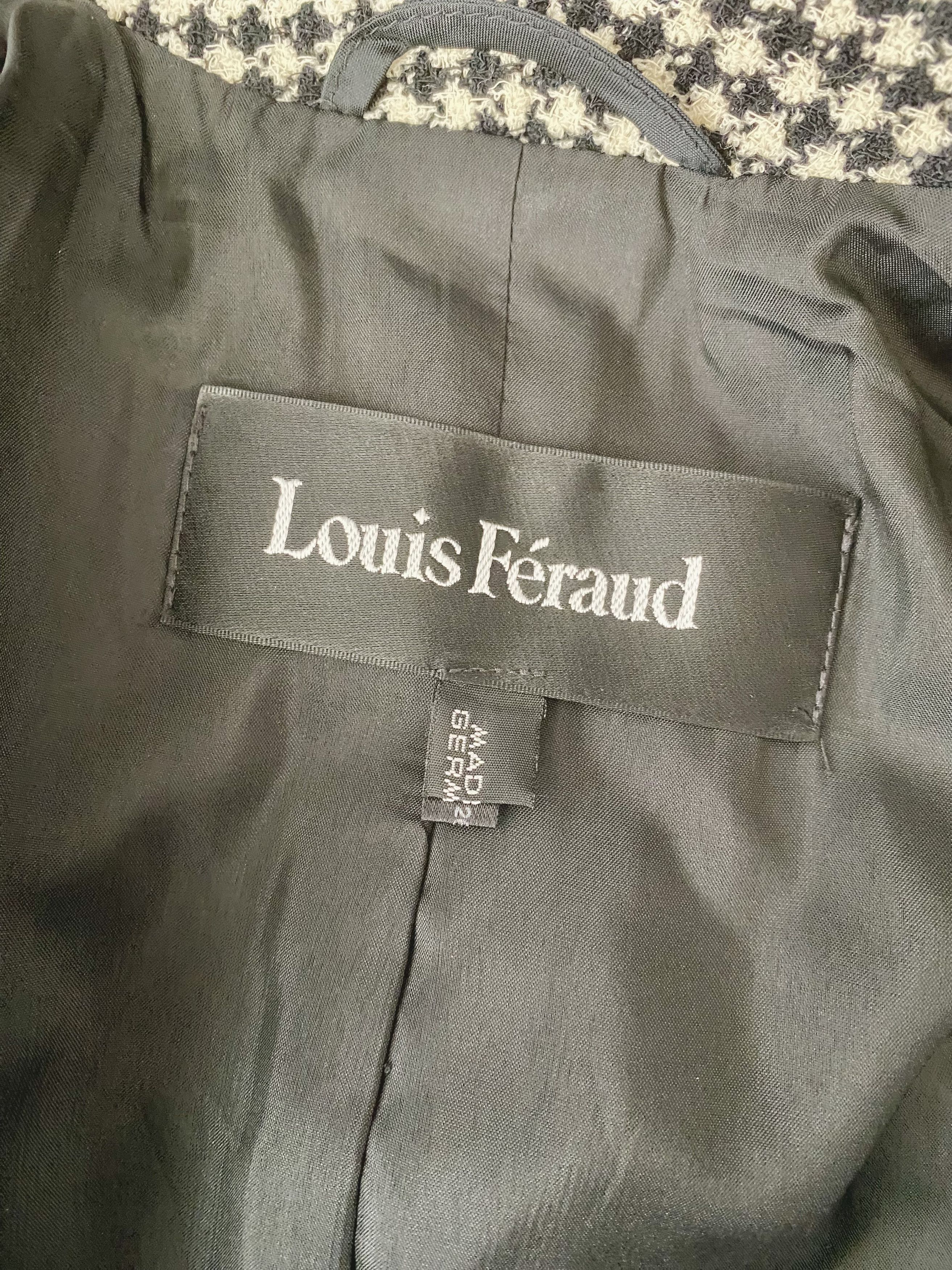 Louis Feraud Louis Feraud - Designer Houndstooth Blazer Size M / US 6-8 / IT 42-44 - 9 Thumbnail