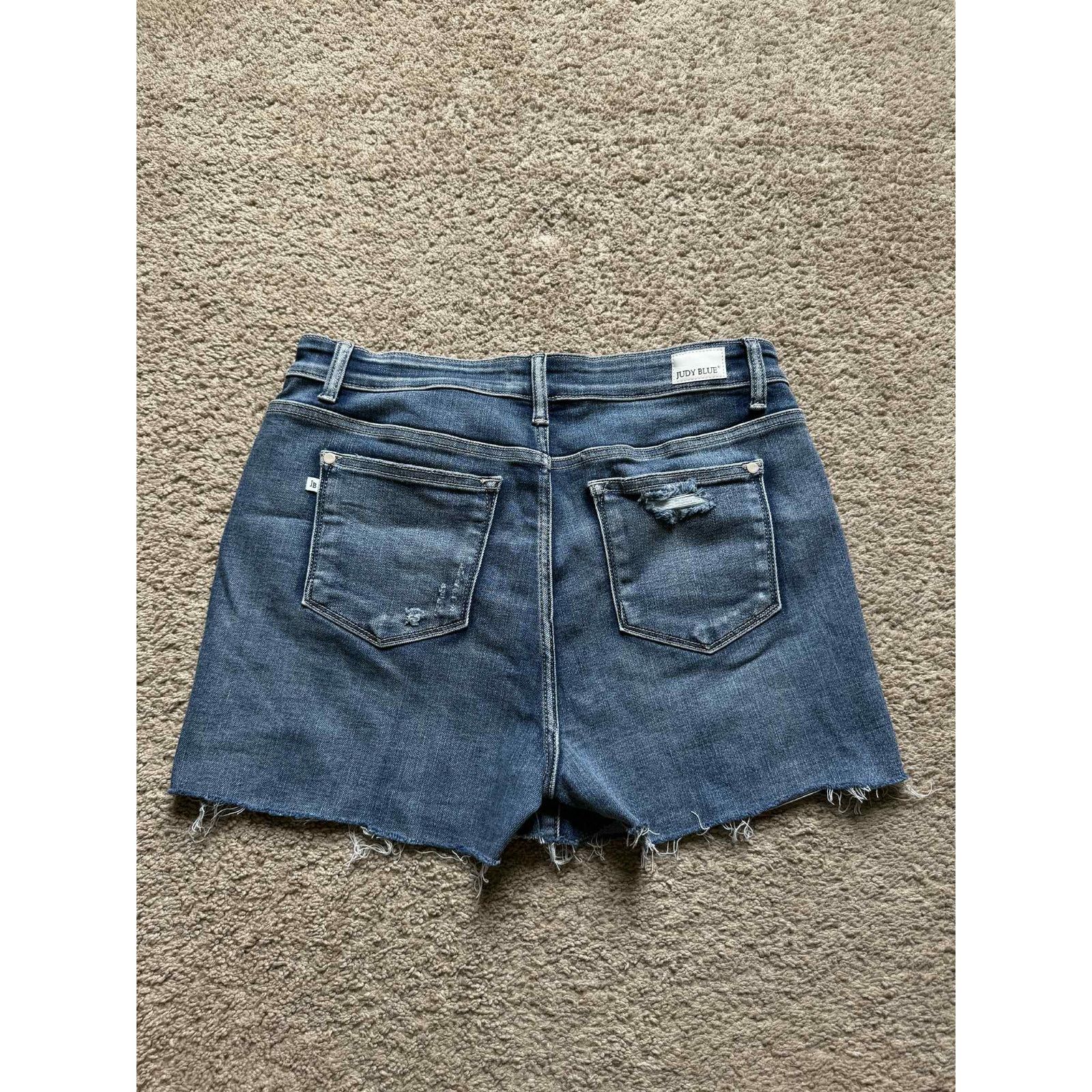 Judy Blue Judy Blue Destroy Jean Shorts Medium Wash Blue Womens XL Size 30" / US 8 / IT 44 - 9 Thumbnail