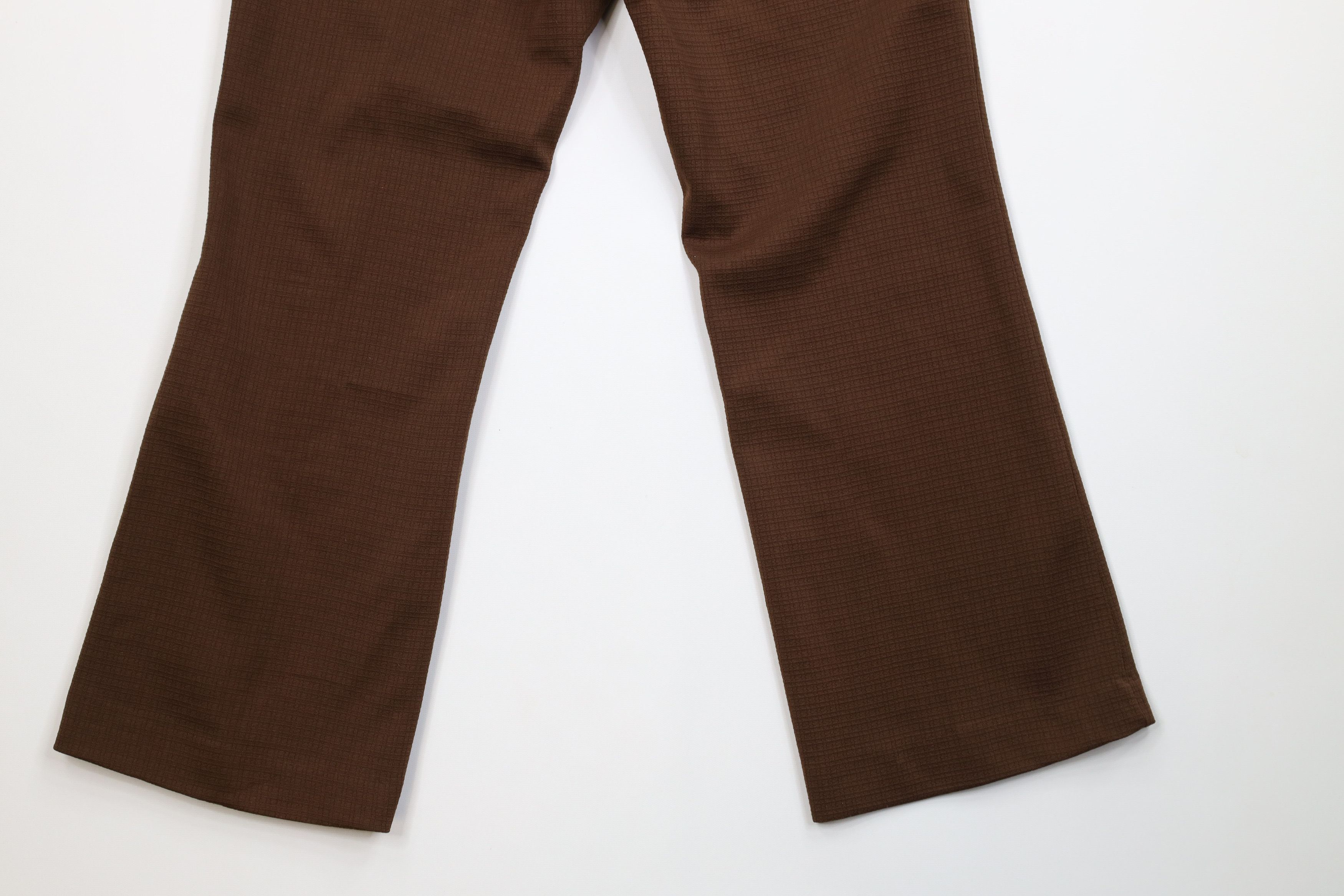 Vintage Vintage 60s 70s Streetwear Knit Bell Bottoms Pants Brown USA Size US 32 / EU 48 - 14 Thumbnail