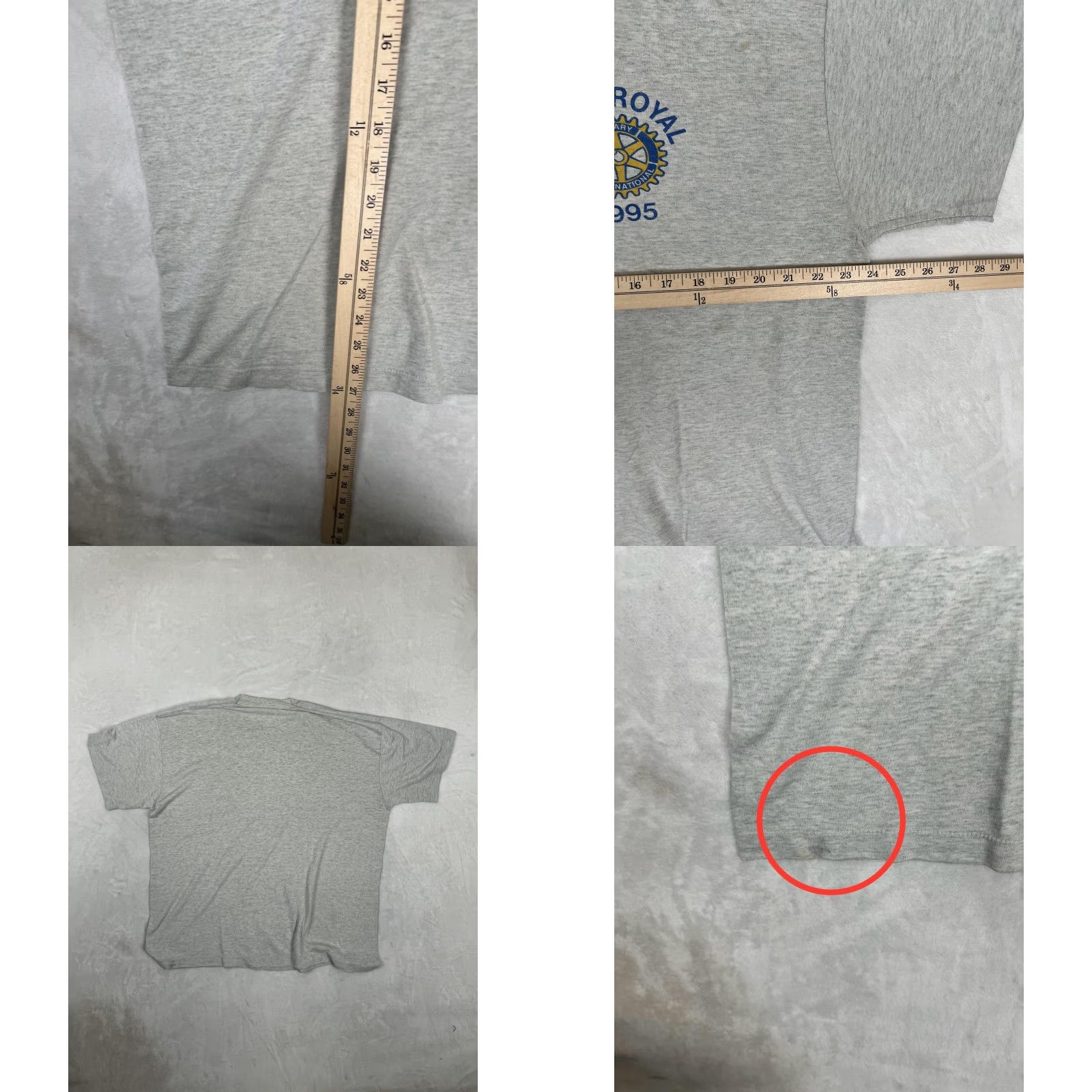 Fruit Of The Loom VINTAGE Camp Royal Rotary 1995 T-Shirt Mens XL Gray Single Stitch Fruit of the Loom Best Size US XL / EU 56 / 4 - 8 Thumbnail
