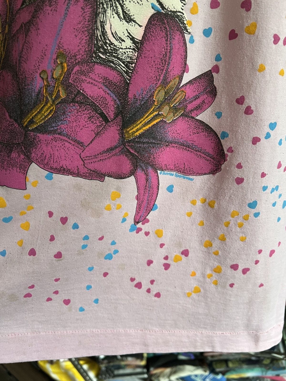 Arts & Science 90s Always a Lady Cats Single Stitch Animal Sunrise Art Tee Size US L / EU 52-54 / 3 - 4 Thumbnail
