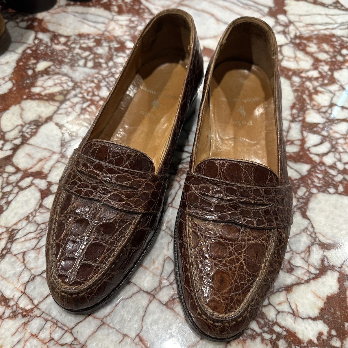 Ralph Lauren Polo Ralph Lauren genuine crocodile loafers Size US 8 / EU 41 - 1 Thumbnail
