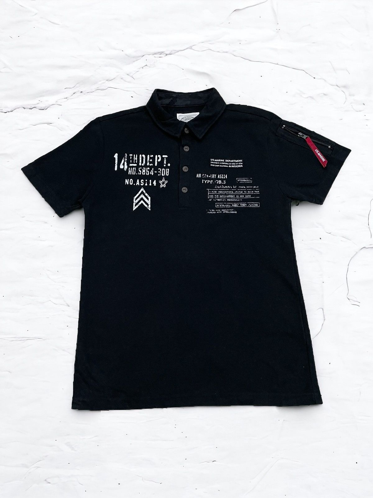 Japanese Brand 14th Dept Marine Insignia Tactical Pocket Body Number Size US M / EU 48-50 / 2 - 1 Thumbnail