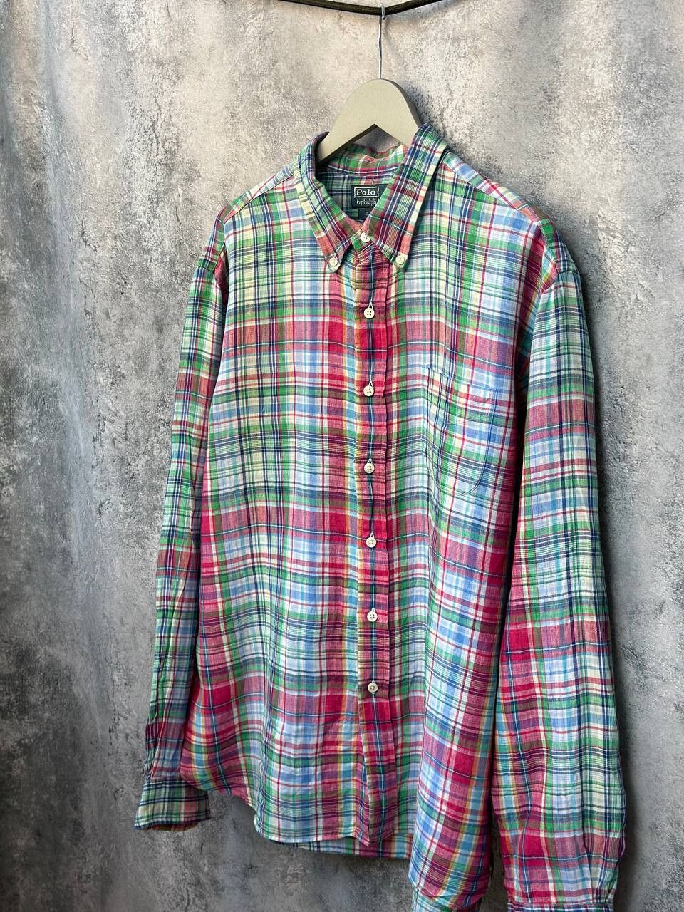 Linea Polo Ralph Lauren Vintage 100% Linen Shirt Plaid Size US XL / EU 56 / 4 - 1 Thumbnail