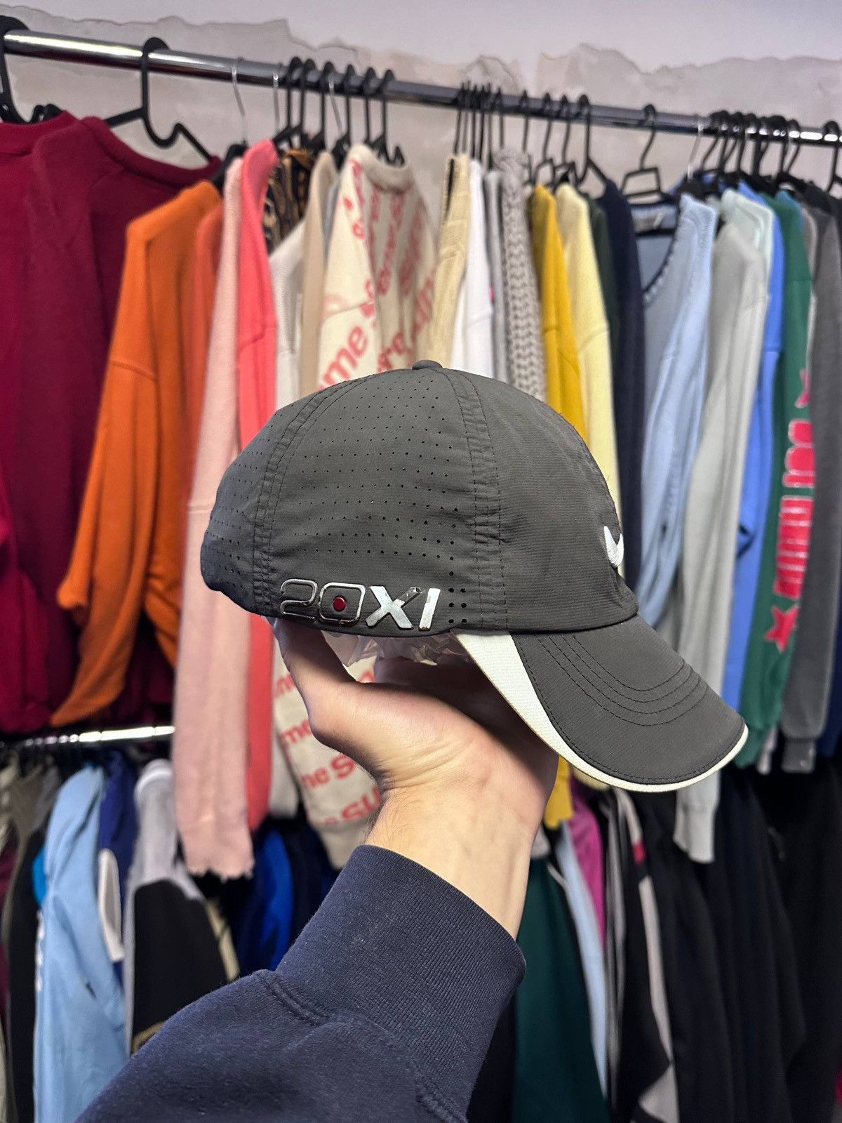 Nike Vintage 90s Nike Swoosh 20 XL Nylon Cap Size ONE SIZE - 3 Thumbnail