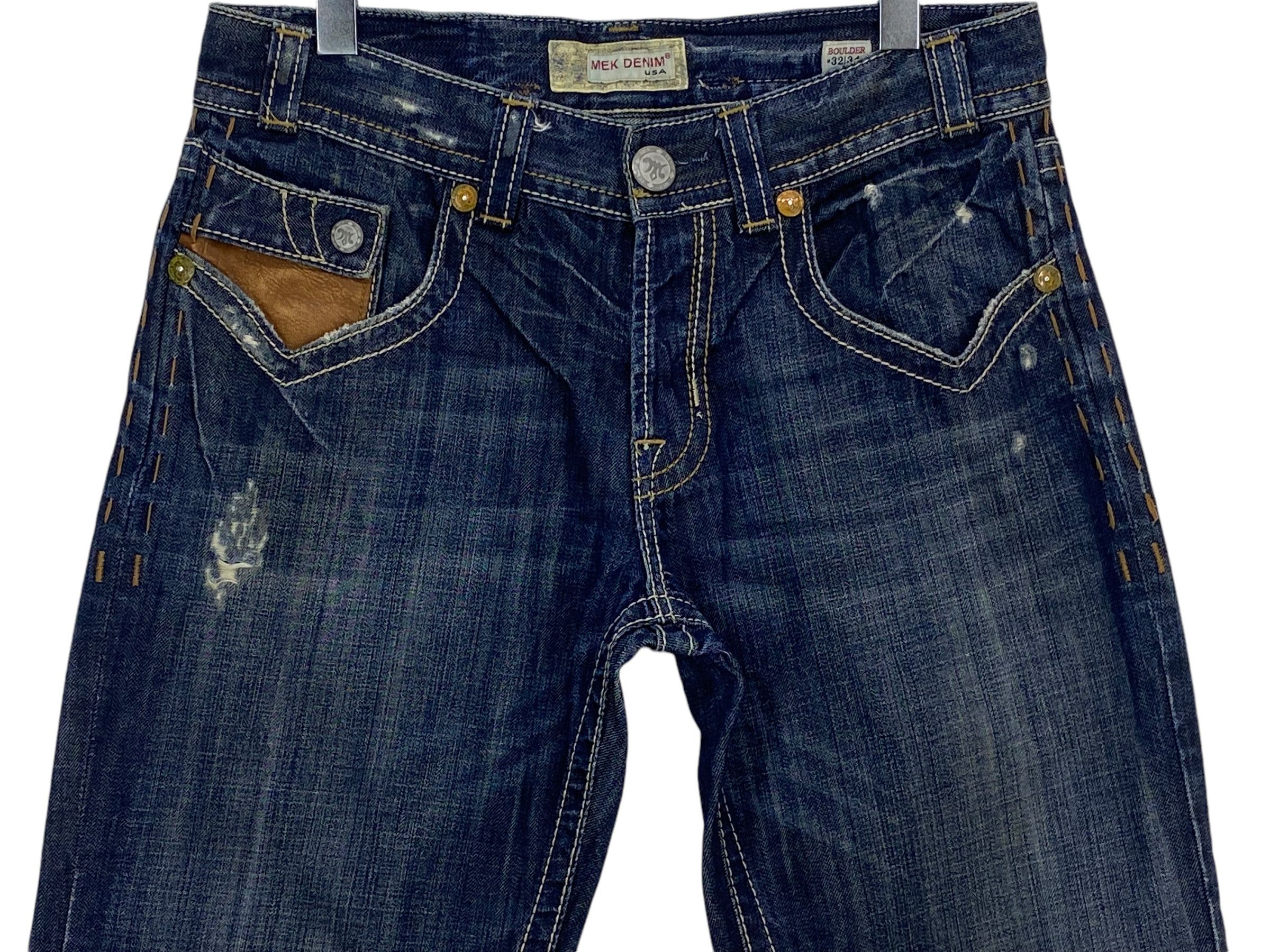 Japanese Brand Mek Denim Selvedge Jeans Size US 32 / EU 48 - 4 Thumbnail