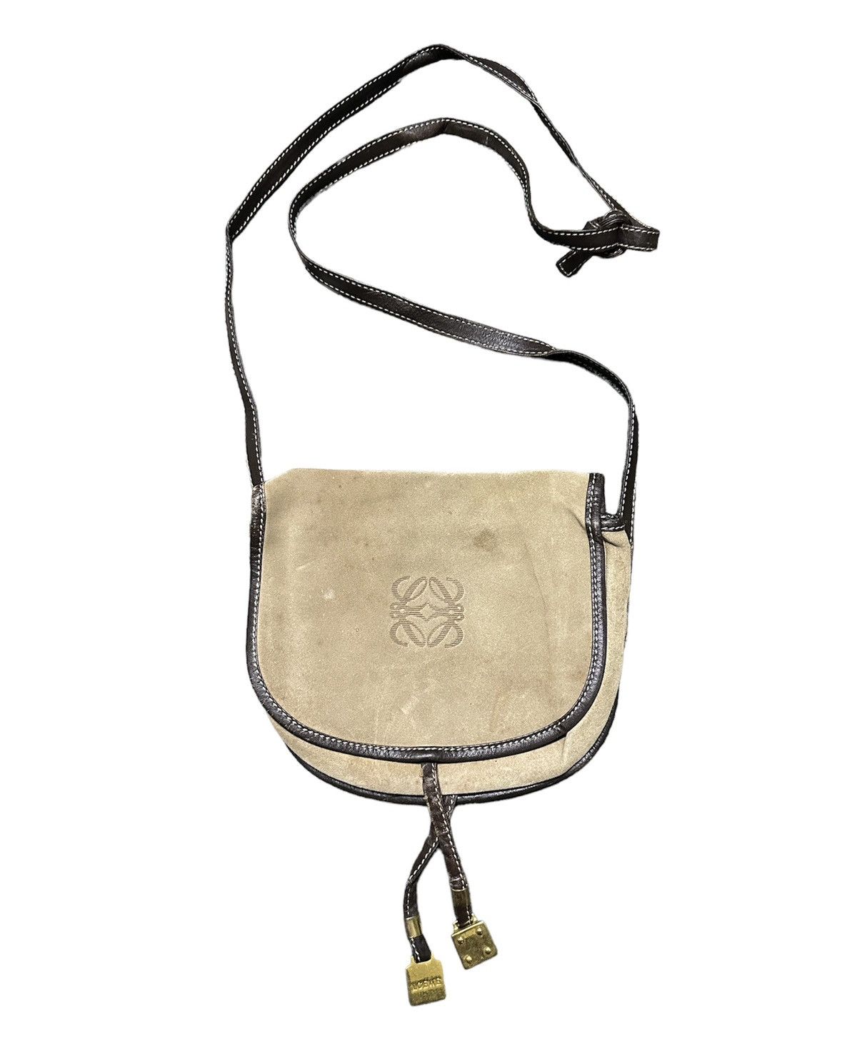 Loewe Loewe suede leather sling bag Grailed