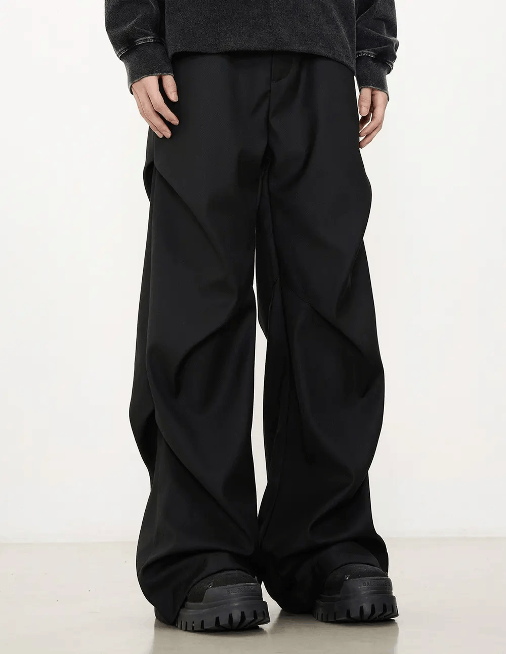 Japanese Brand × Vintage Outdoor retro cleanfit ruched pleated flared pants Size US 32 / EU 48 - 6 Thumbnail