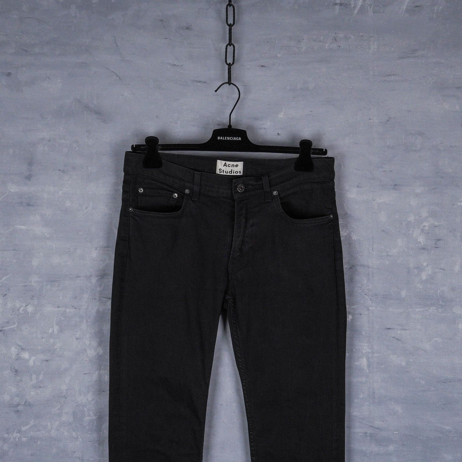 Acne Studios Acne studios ace stay cash black slim fit denim jeans pants Size US 33 - 2 Thumbnail