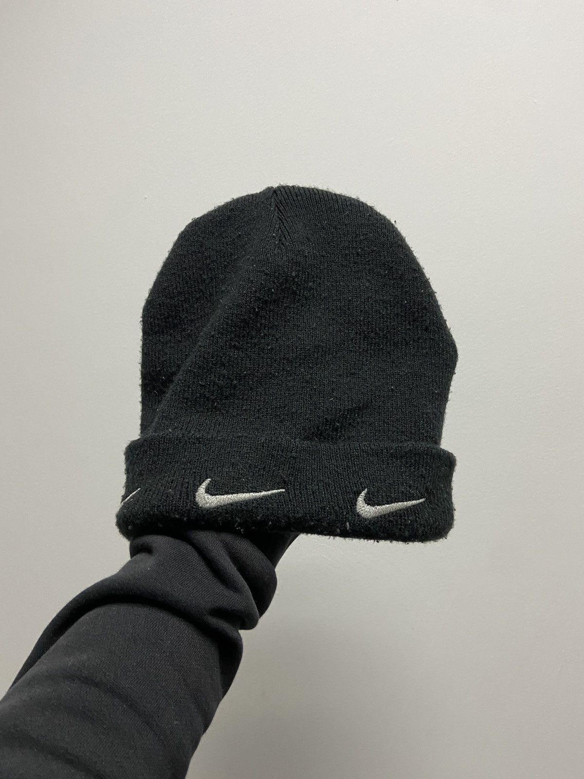 Nike × Vintage Nike Hat Vintage Logo swoosh beanie Y2K Size ONE SIZE - 2 Thumbnail