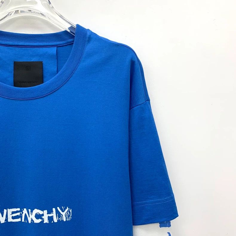 Givenchy Givenchy Blue Logo Letter Pattern T-Shirt Size US S / EU 44-46 / 1 - 3 Thumbnail