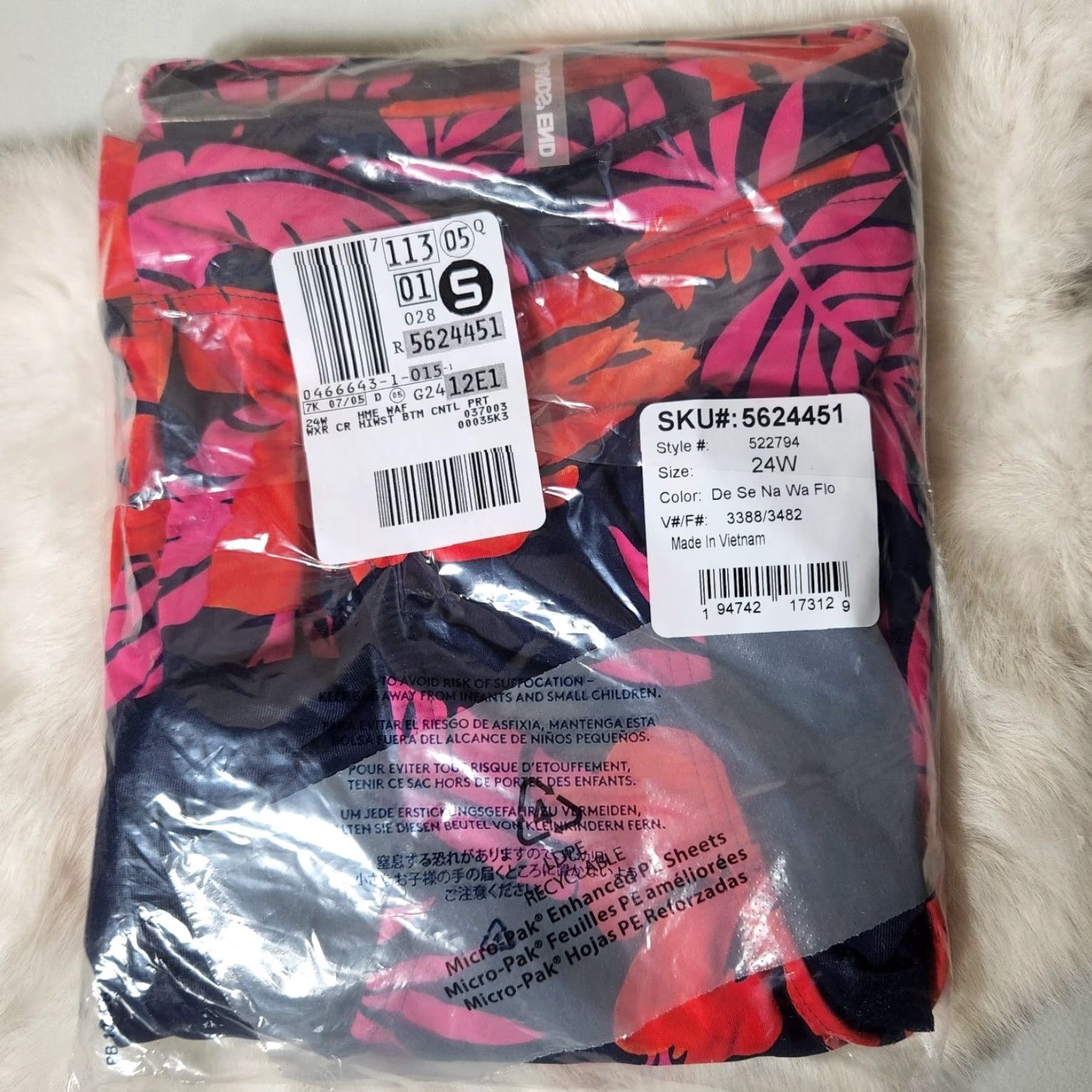 Lands' End Lands' End Womens Bikini Bottoms Plus Tummy Control High Waisted Size 24W (NWT) Size ONE SIZE - 6 Thumbnail