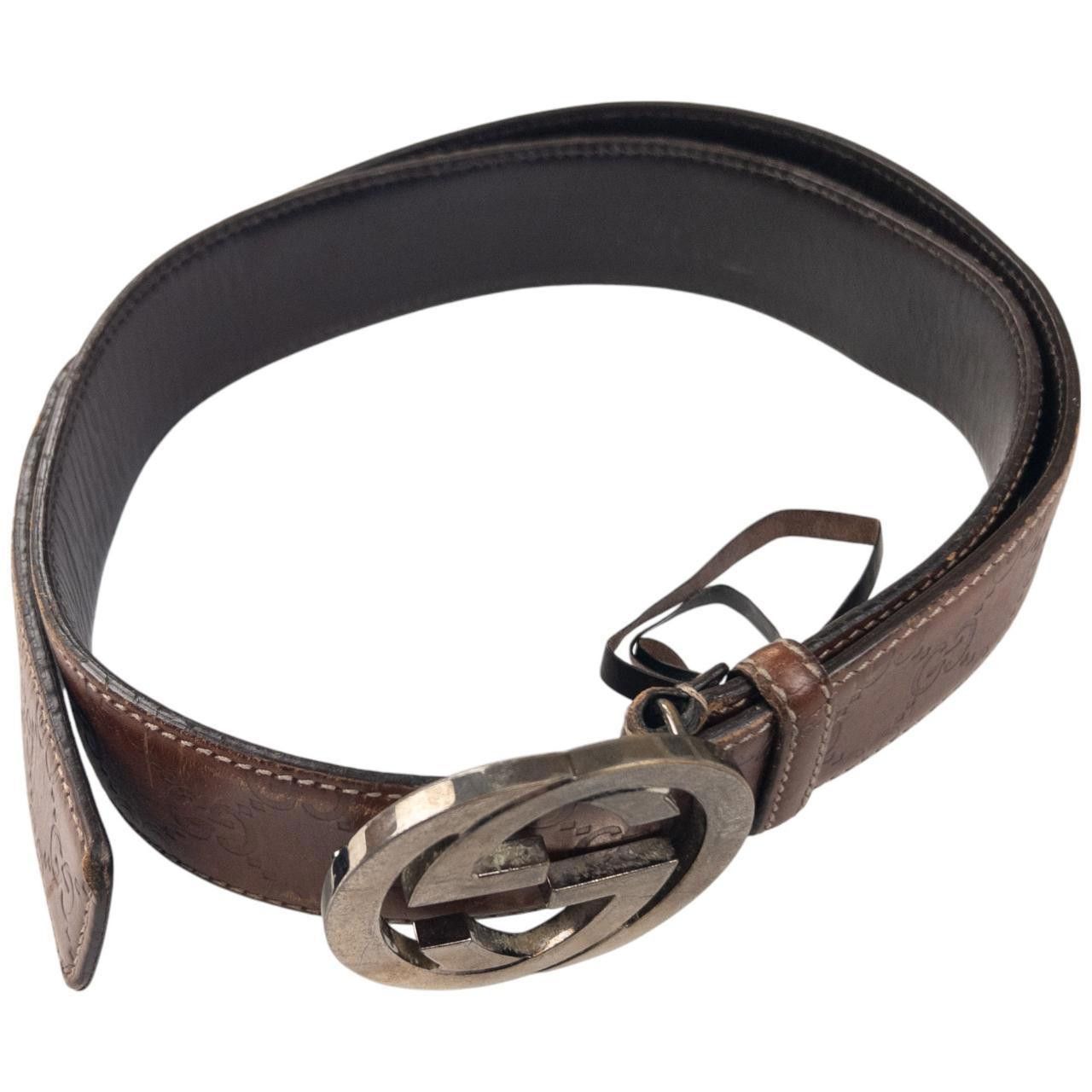 Gucci Vintage Gucci Monogram Belt Size W36 Size ONE SIZE - 3 Thumbnail