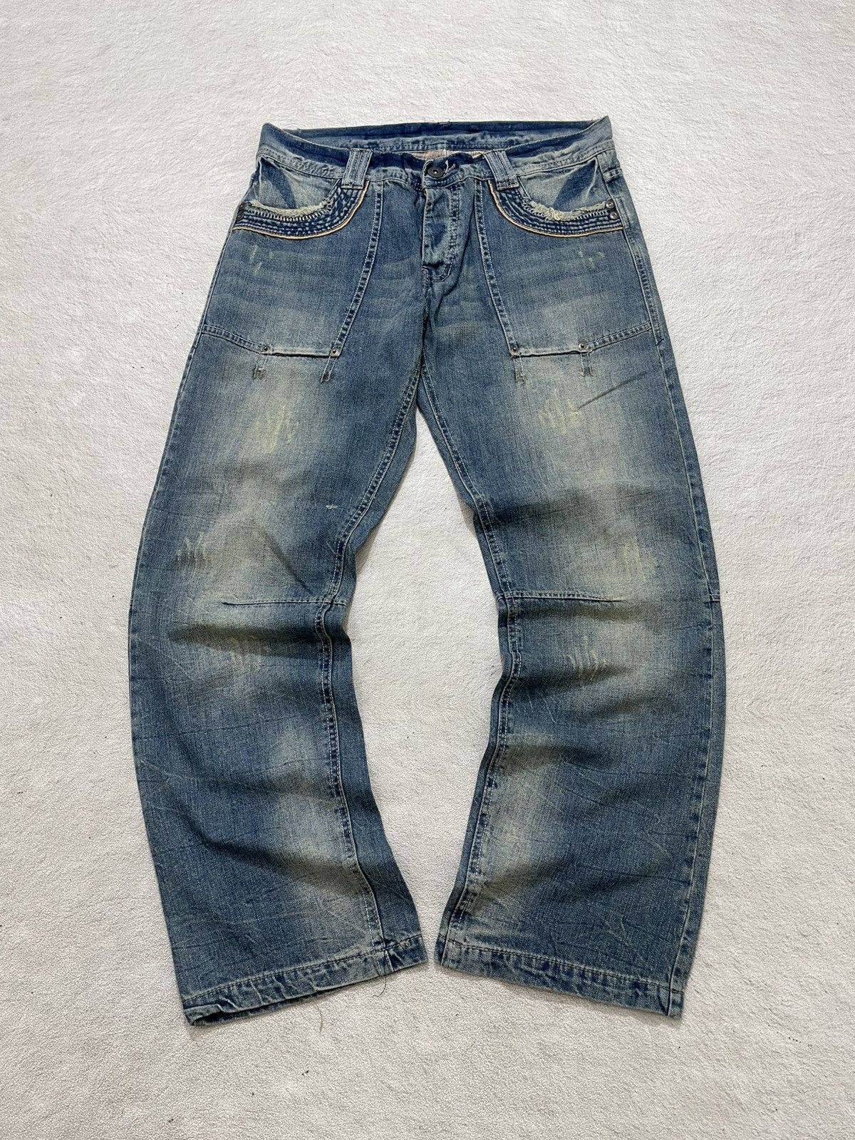 Number (N)ine 2000s Archival Japanese Denim Washed Y2K Hysteric Ifsix LGB Size US 34 / EU 50 - 1 Thumbnail