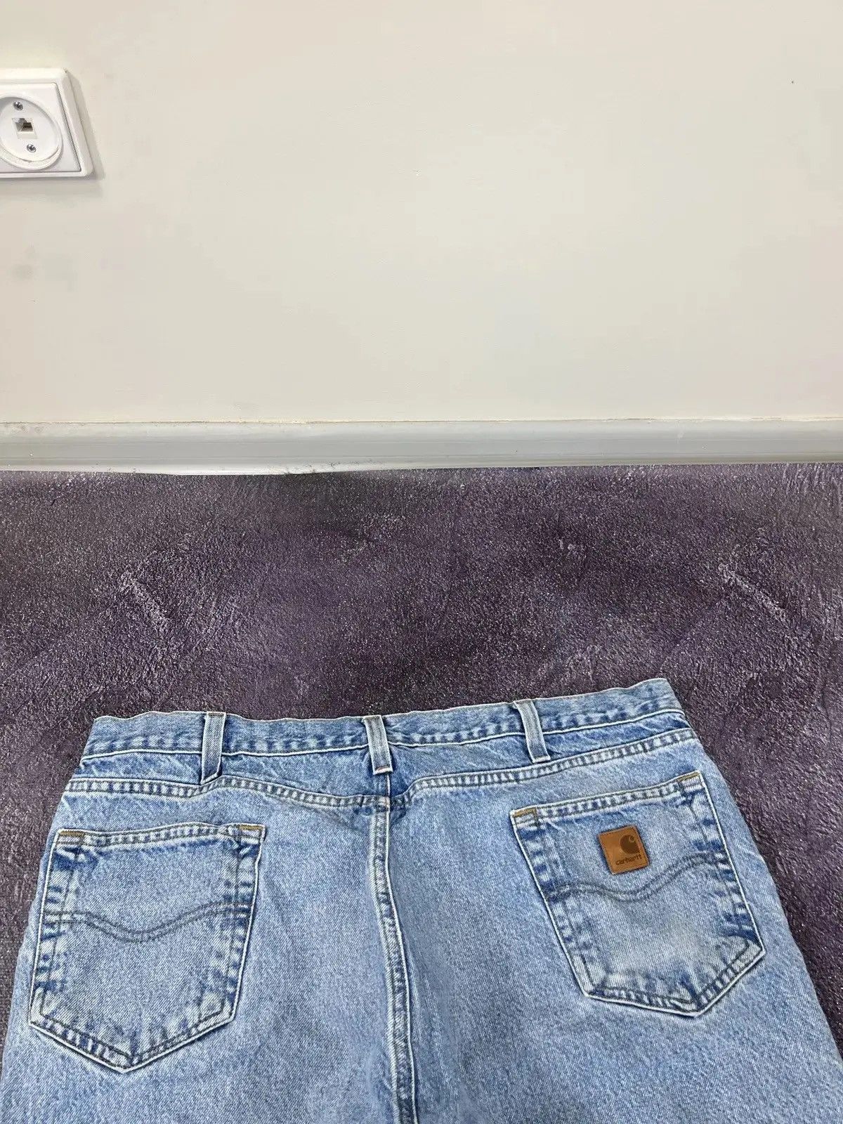 Carhartt × Vintage Vintage Carhartt USA Light Blue Denim Hype Baggy Jeans Size US 38 / EU 54 - 6 Thumbnail