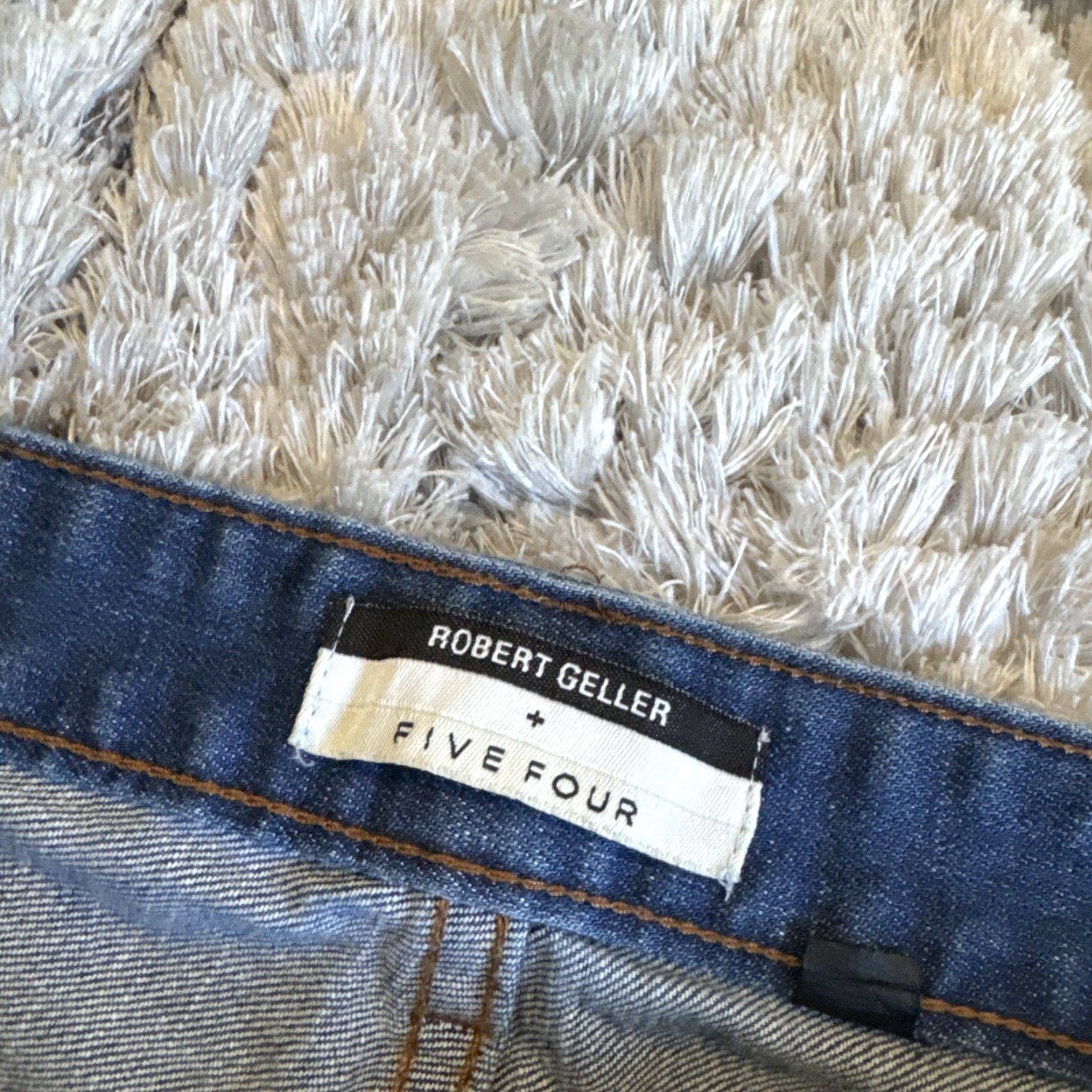 Robert Geller Robert Geller + Five Four Blue Denim Straight Stretch Fit Jeans Men 36x32 - Jeans - Blue - Men - 36x32 Size US 36 / EU 52 - 8 Thumbnail