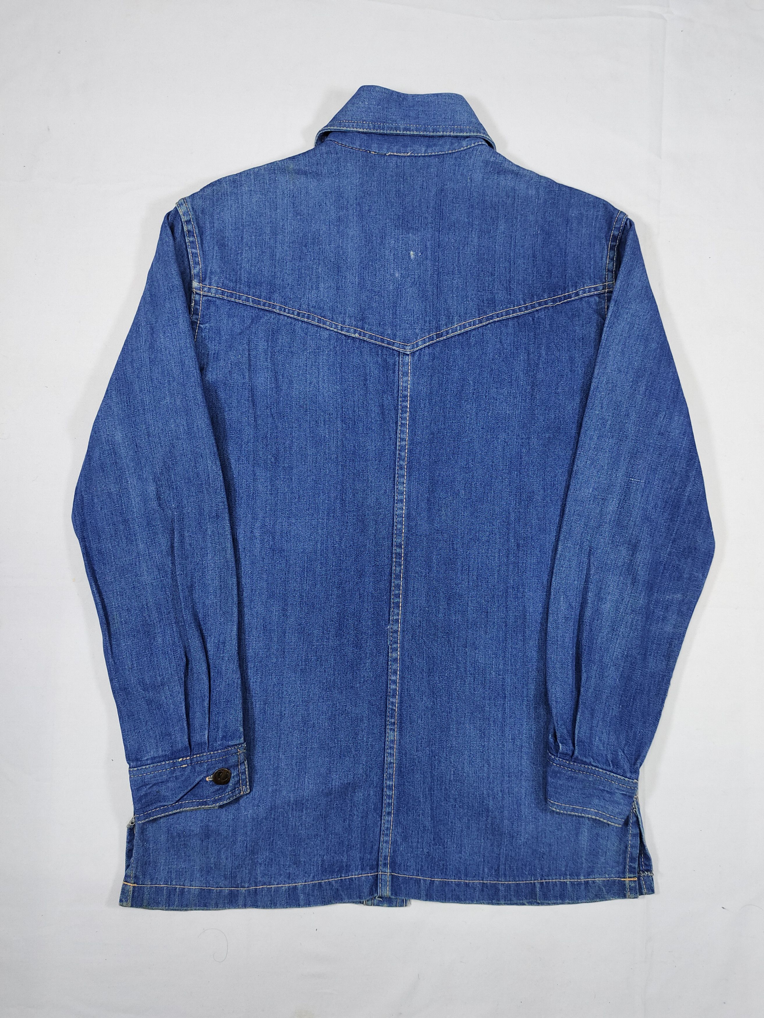 Hang Ten 80s Hang Ten- Sanforized Denim Shirt Western Workwear Size US M / EU 48-50 / 2 - 5 Thumbnail