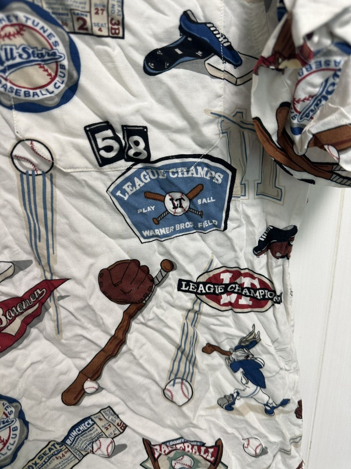 Vintage × Warner Bros Vintage Bugs Bunny TAZ Looney Tunes Baseball Front 1999 Size US S / EU 44-46 / 1 - 2 Thumbnail