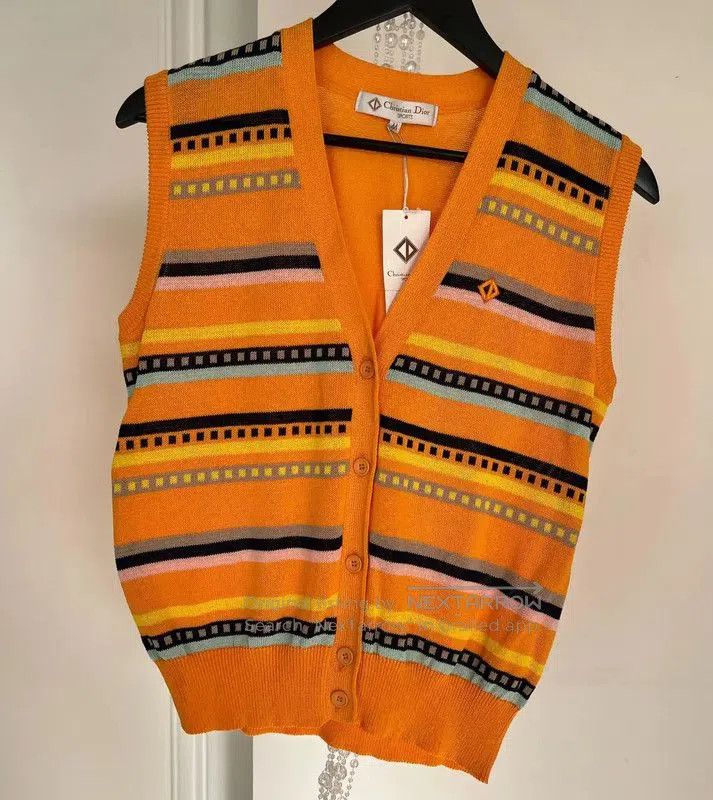 Dior Dior Orange Knit Women's Vest . Size M / US 6-8 / IT 42-44 - 9 Thumbnail