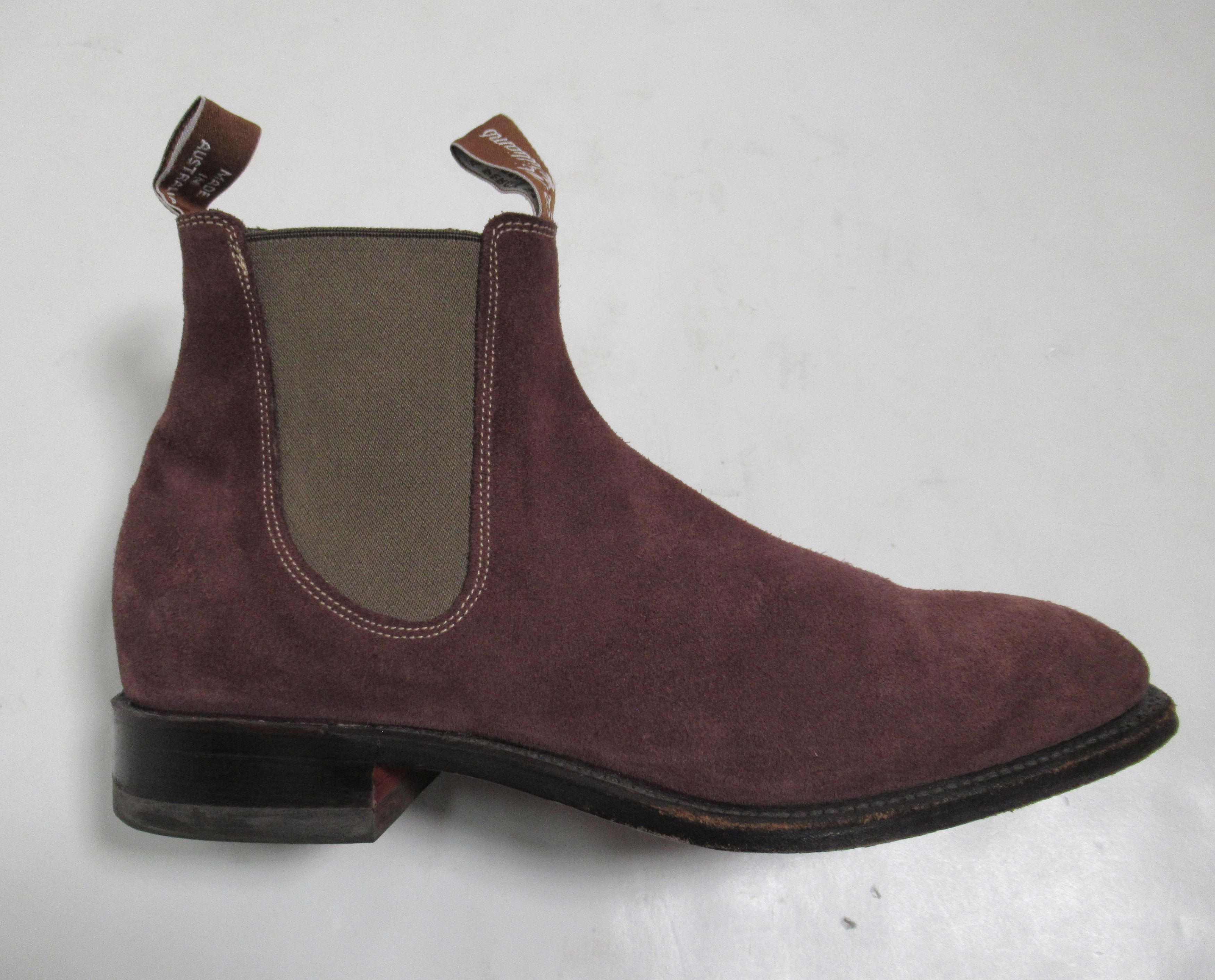 image of R M Williams R.m. Williams Men's Craftsman Chelsea Boot in Burgundy (Size 9.5)