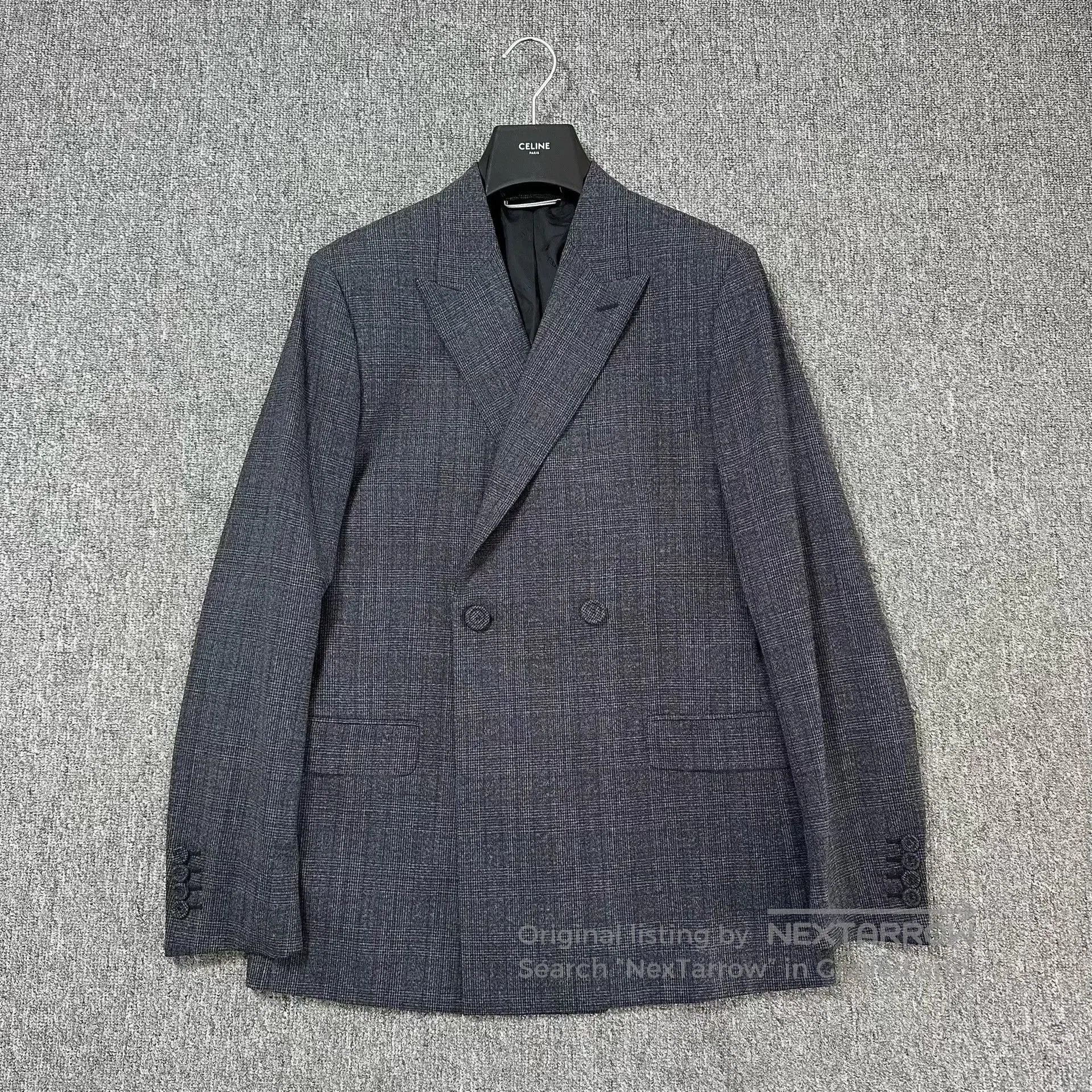 Dior Dior Man Wool Check Peak Lapel Suit. Size US M / EU 48-50 / 2 - 1 Thumbnail