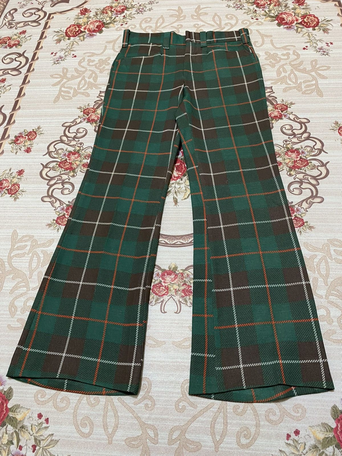Lee 70s Vtg Lee Tartan Plaid Pants Size US 31 - 1 Thumbnail