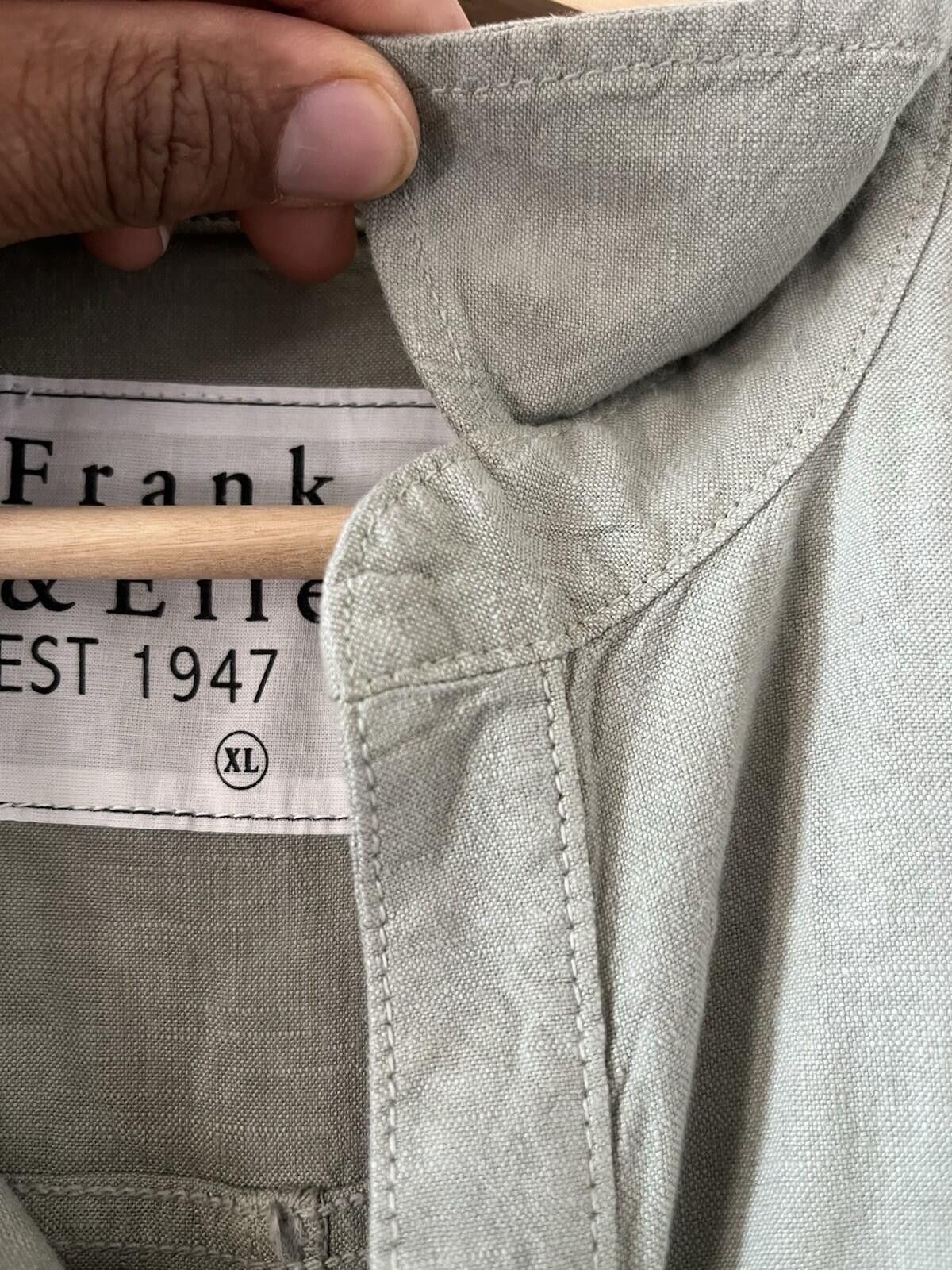 Frank & Eileen Frank & Eileen Linen Cotton Utility Jumpsuit XL Green Size 40" / US 18 - 6 Thumbnail