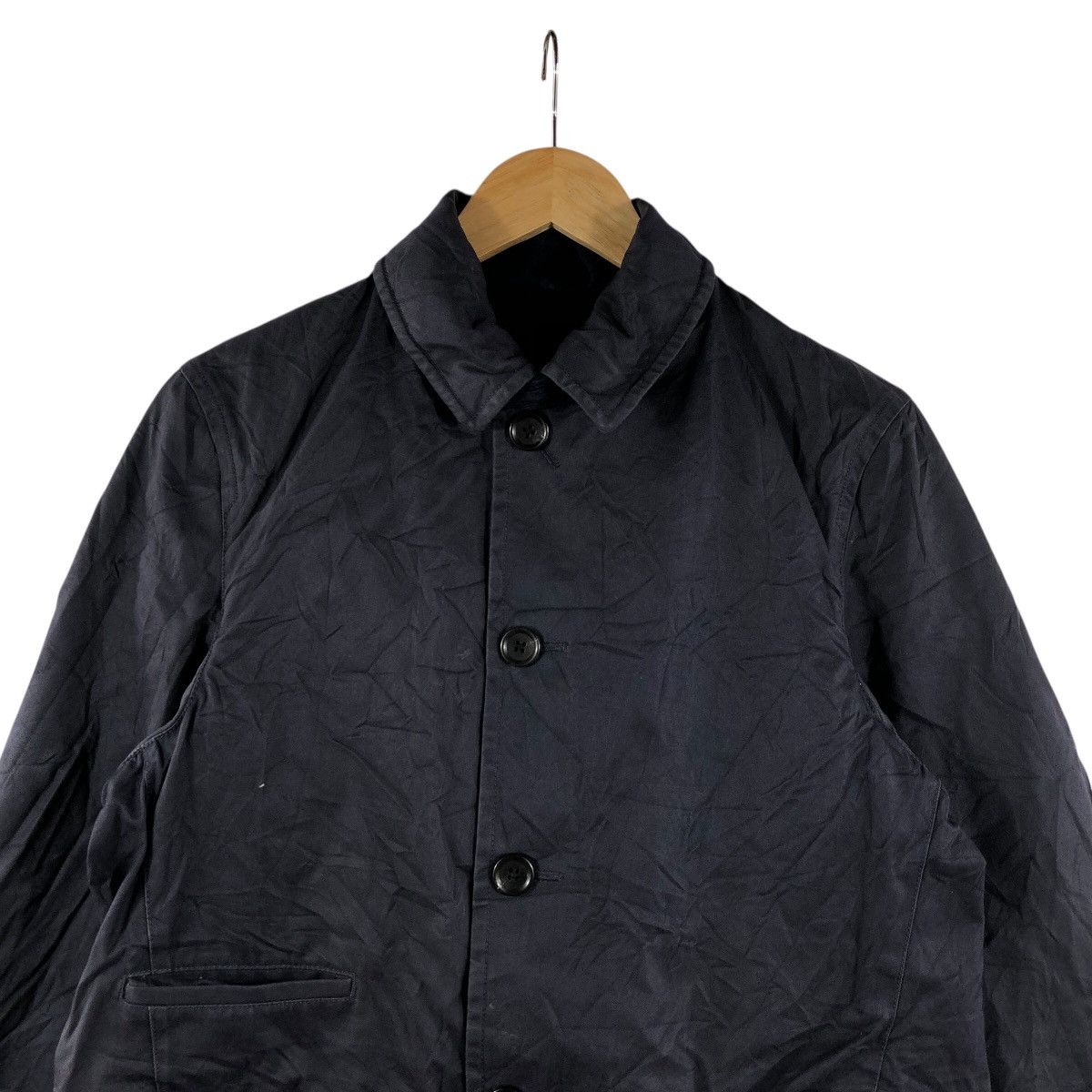 United Arrows UNITED ARROWS Green Label Relaxing Stripes Pea Coat Blazer Size 36R - 3 Thumbnail